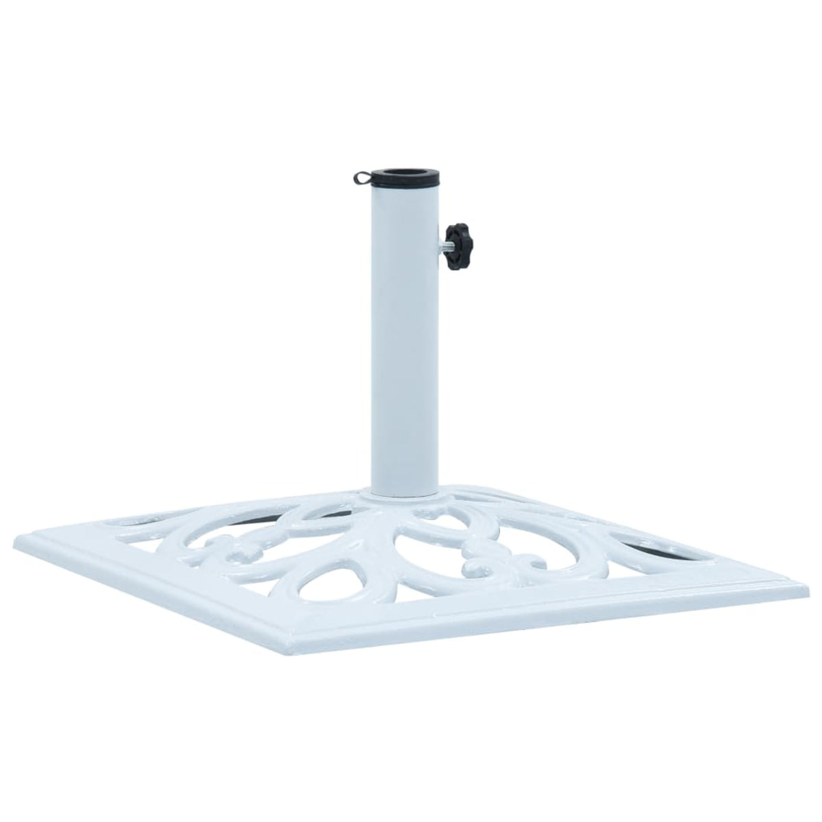 Vidaxl Umbrella Base White 26.5 Lbs 19.3' Cast Iron