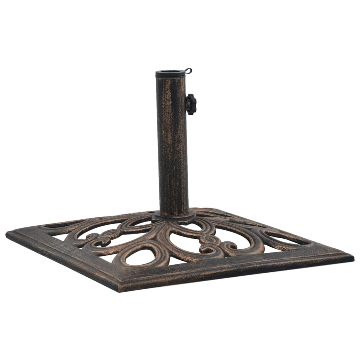 Vidaxl Umbrella Base Bronze 26.5 Lbs 19.3' Cast Iron