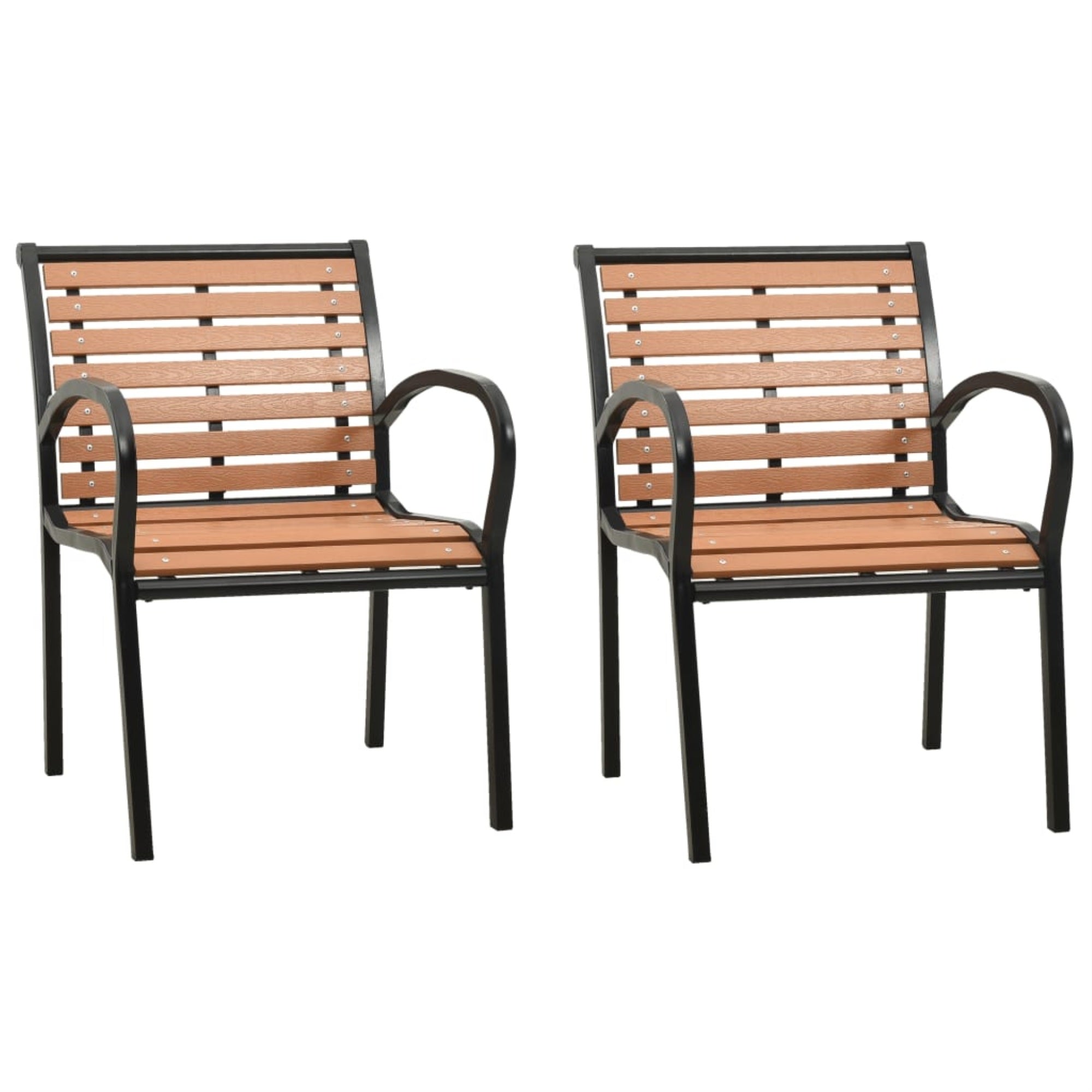 Vidaxl Garden Chairs 2 Pcs Wood
