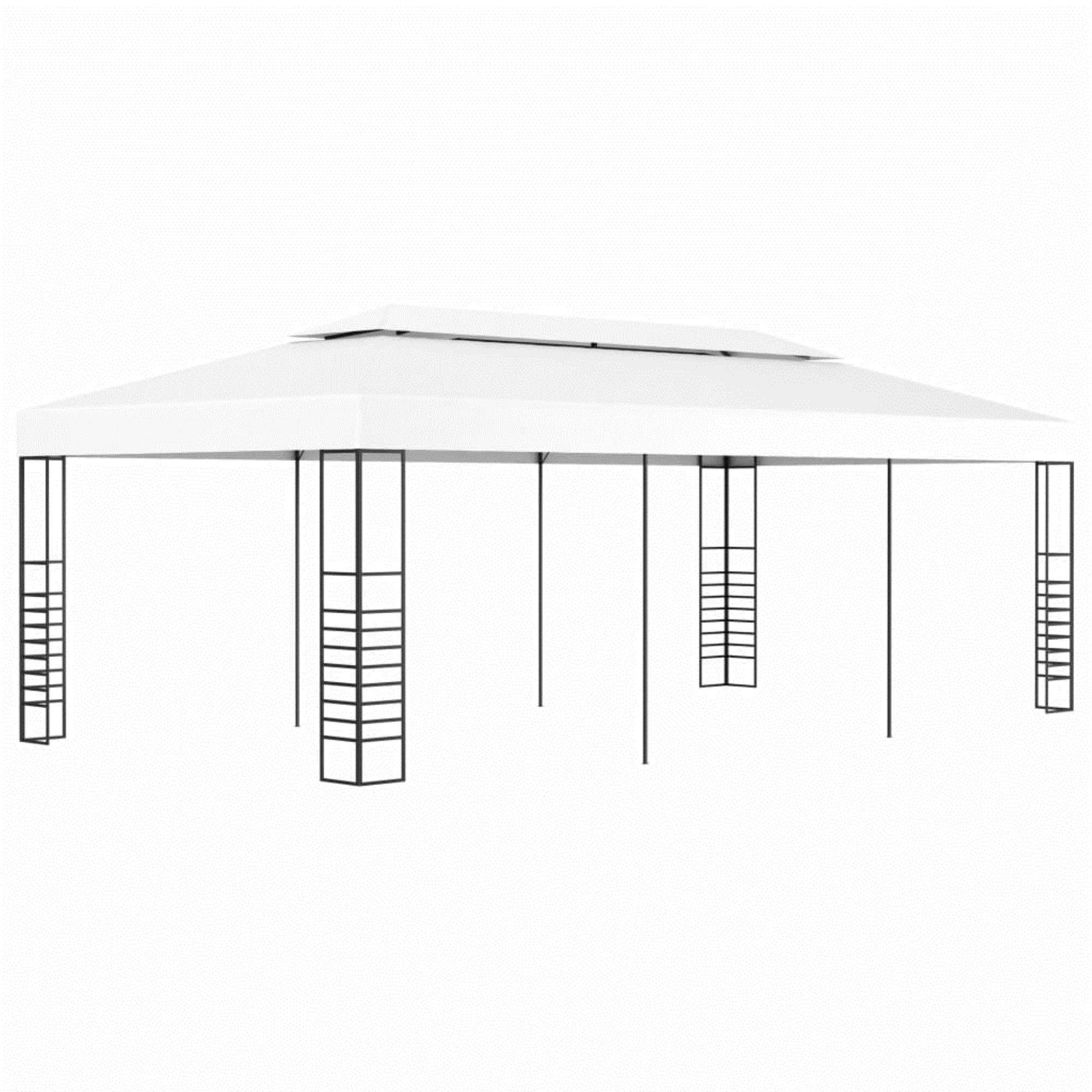 Vidaxl Gazebo Marquee 236.2'X118.1' White