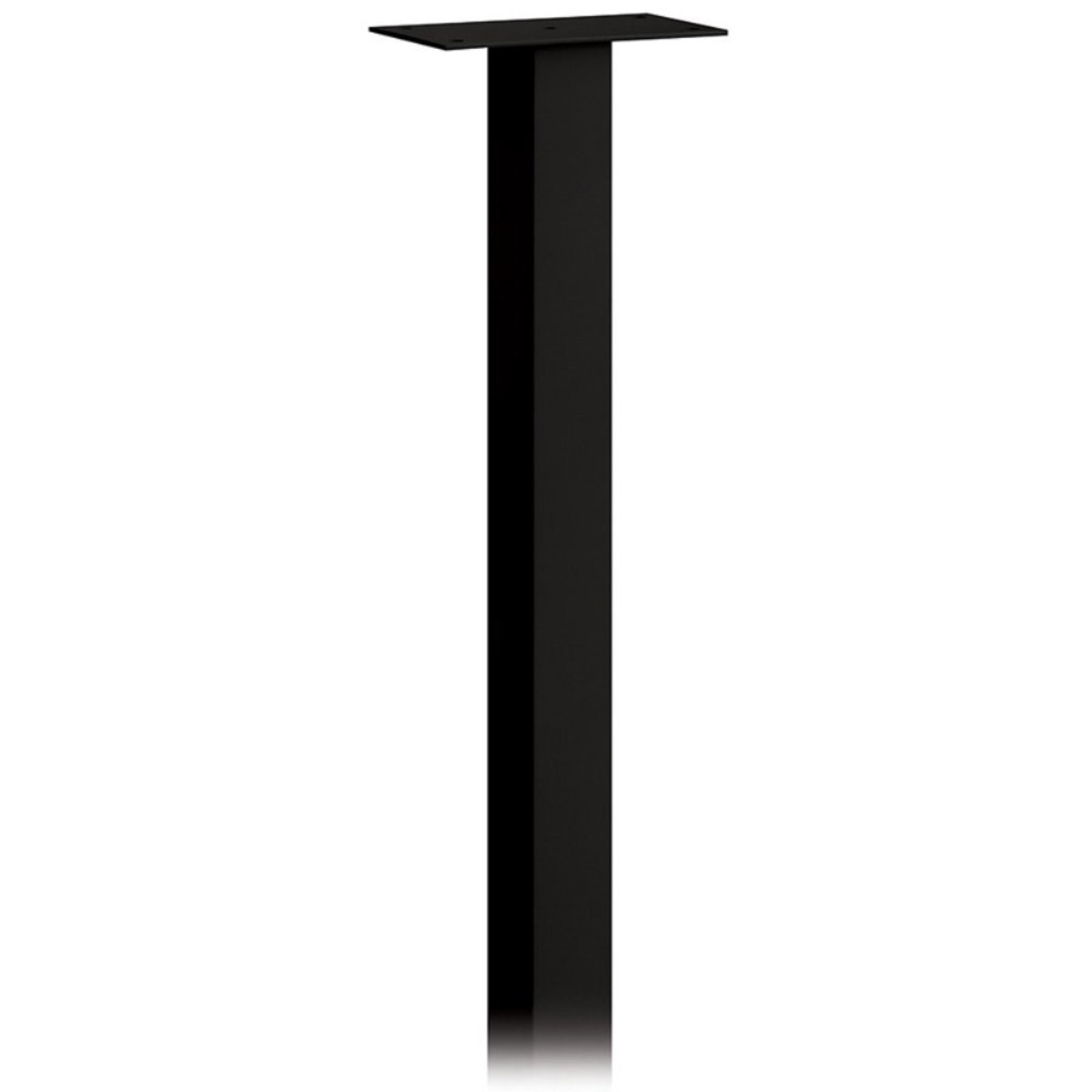 Mail House Post - In-Ground Mounted - Black
