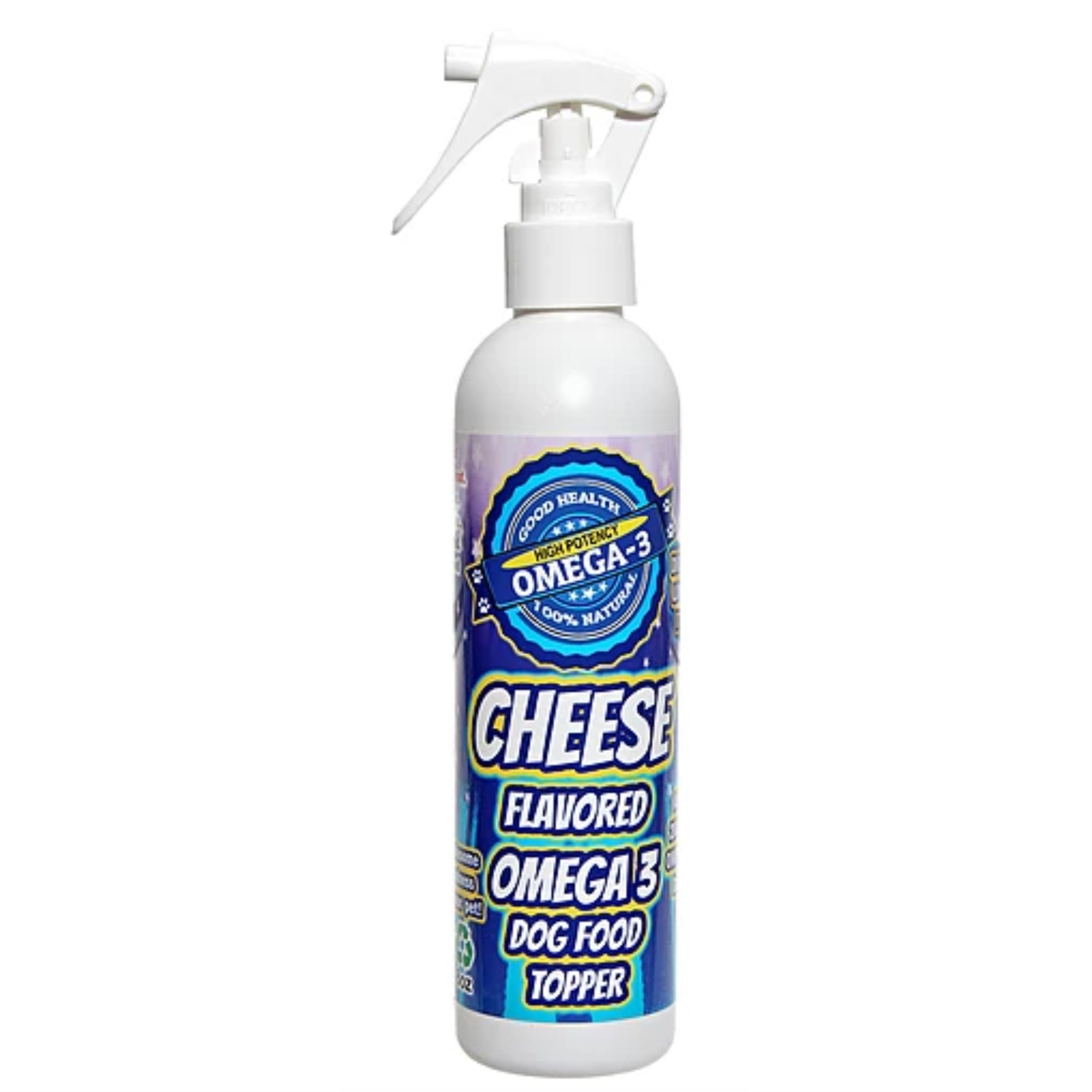 Cheese Flavored Omega 3 Spray For Dry Dog Food 8 Oz
