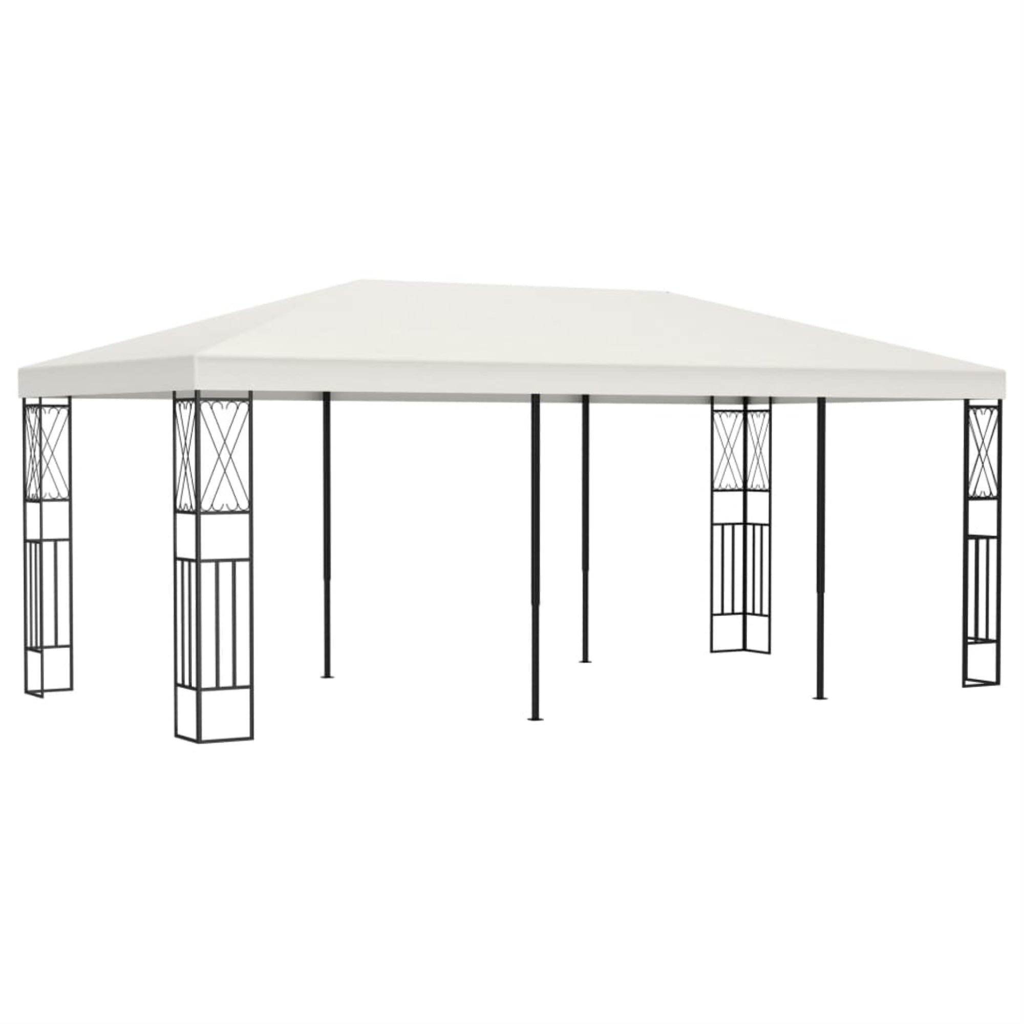 Vidaxl Gazebo 118.1'X236.2' Cream Fabric