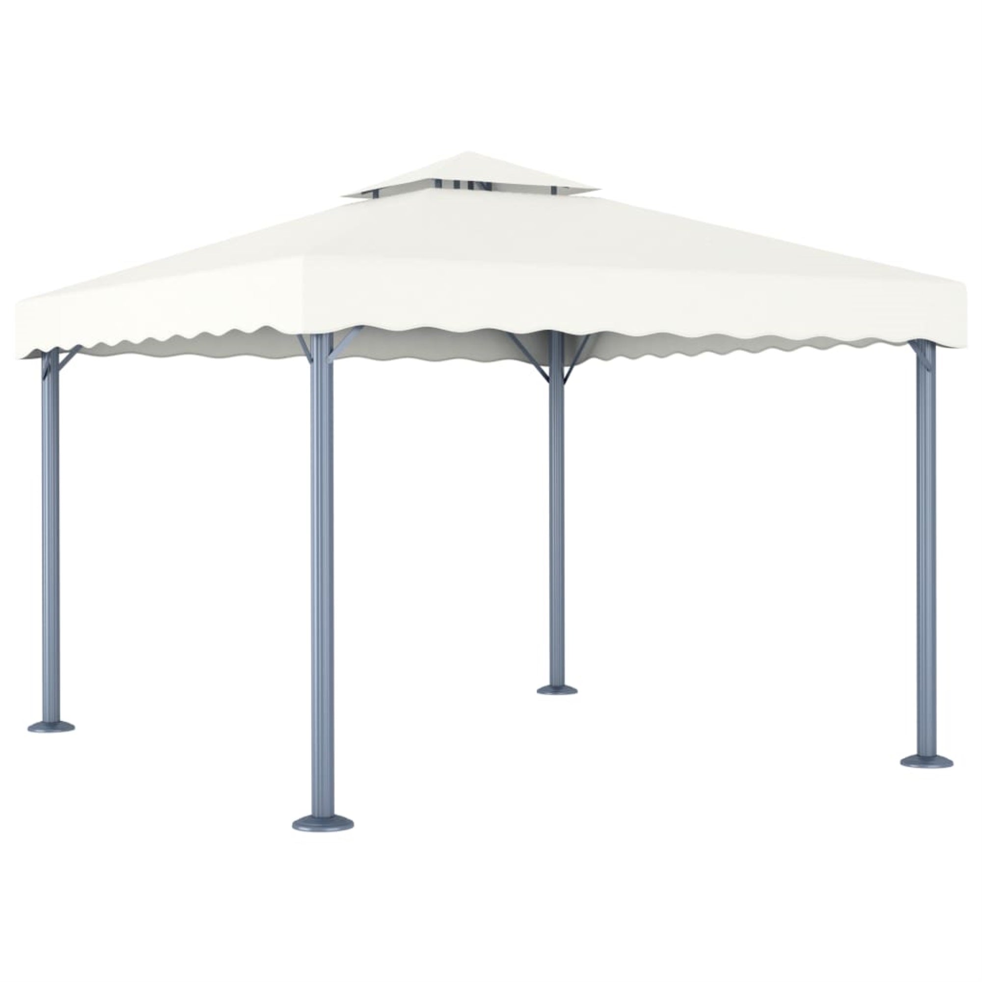 Vidaxl Gazebo 118.1'X118.1' Cream Aluminum