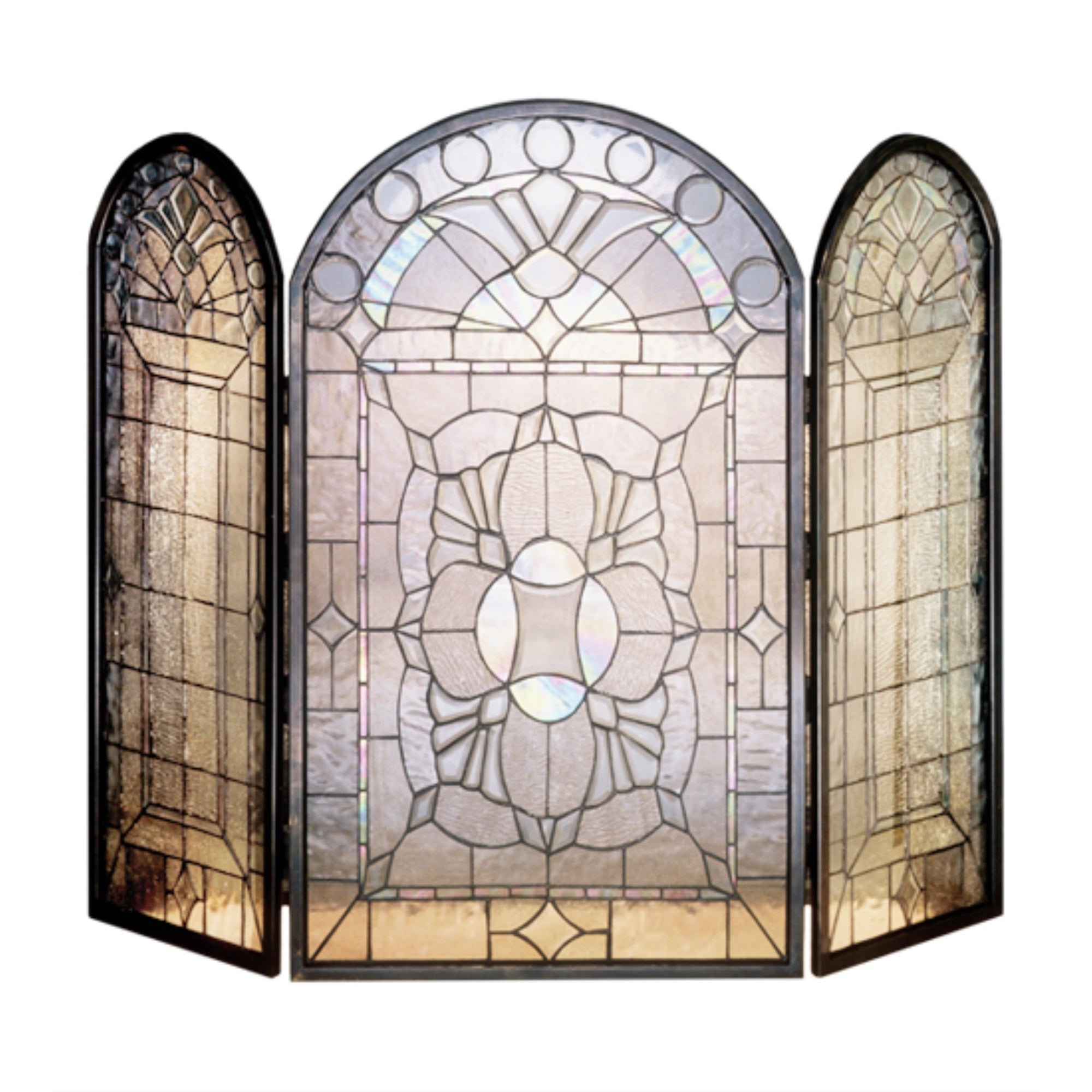 40'W X 34'H Victorian Bevel Fireplace Screen