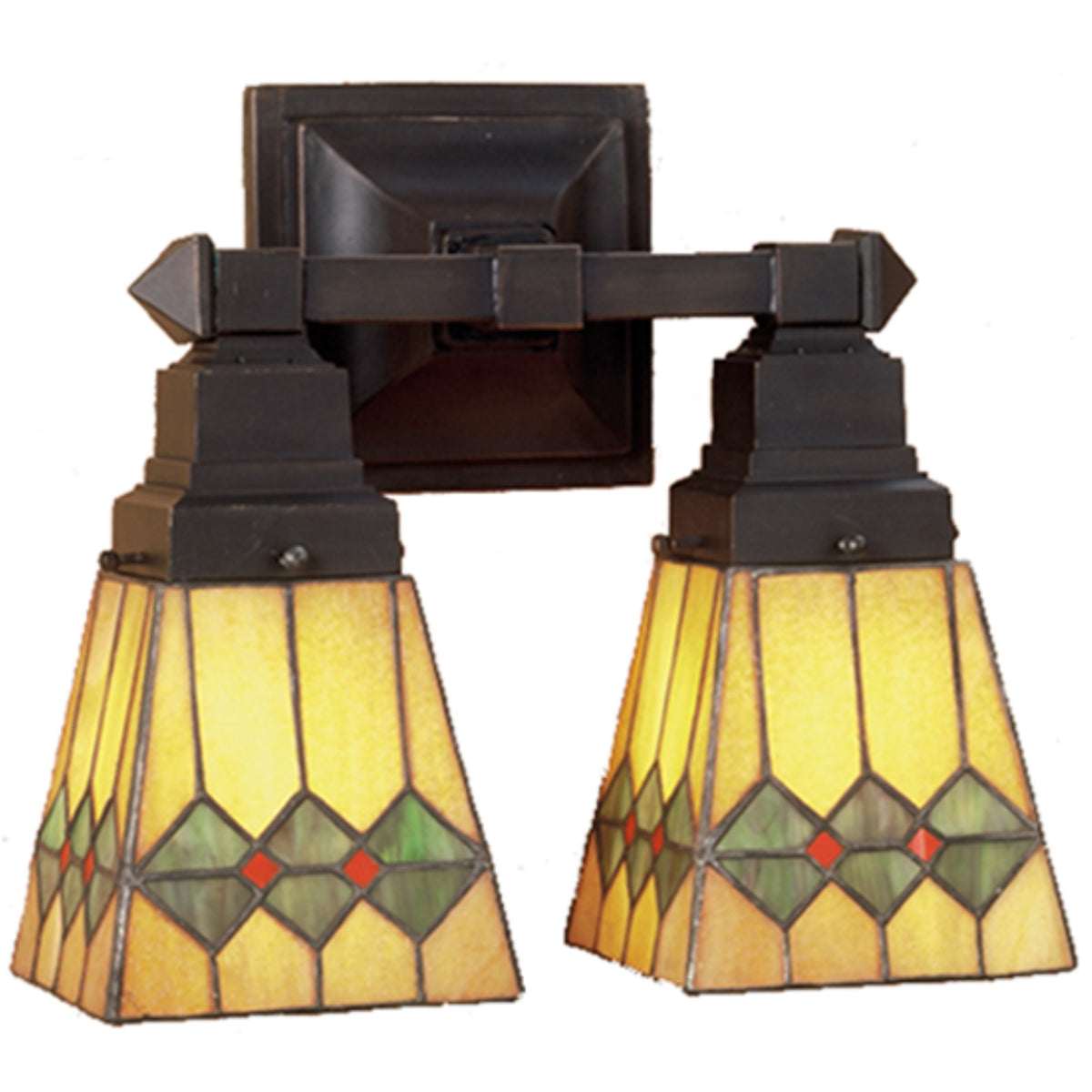 12'W Martini Mission 2 Lt Wall Sconce.609