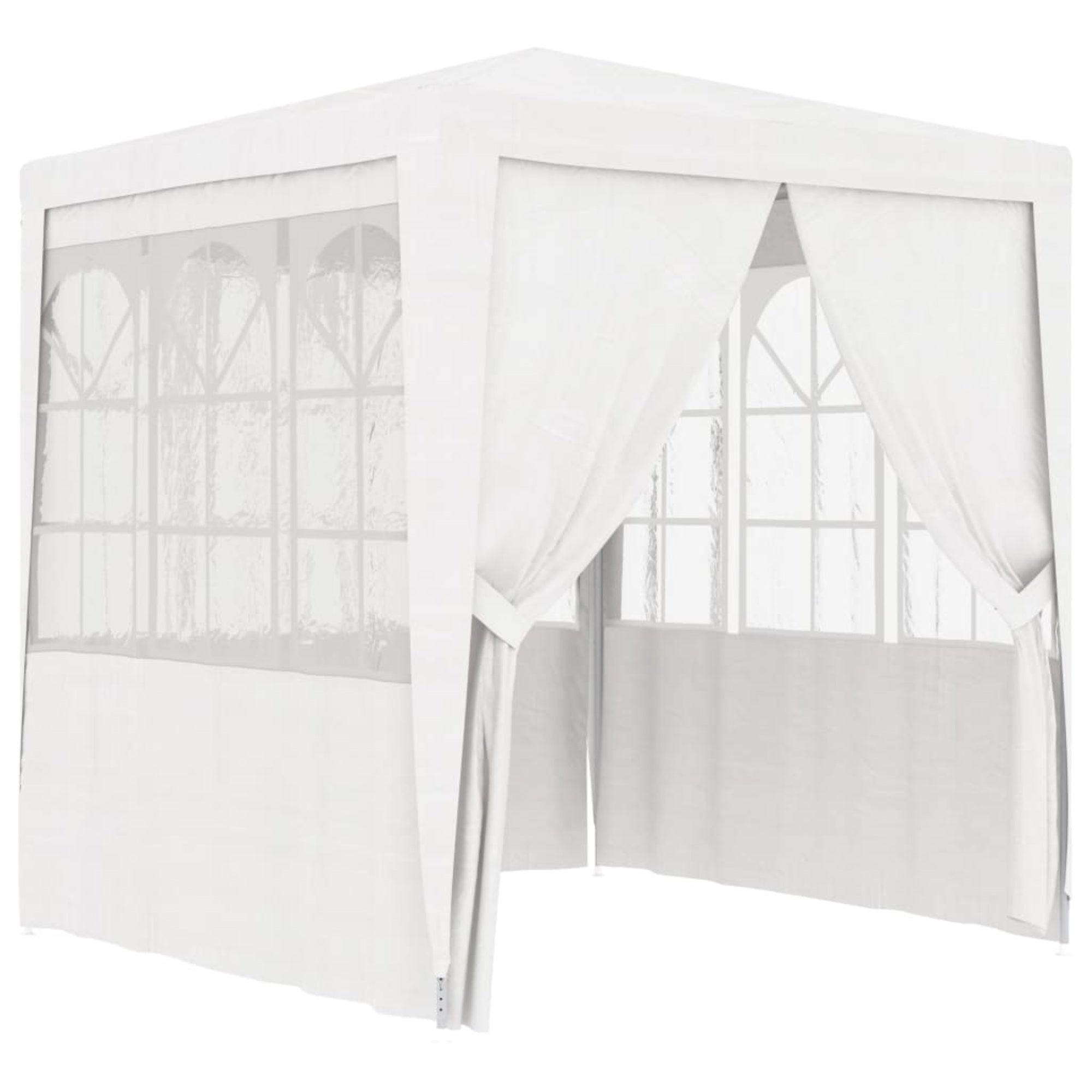 Vidaxl Professional Party Tent With Side Walls 6.6'X6.6' White 90 G/M