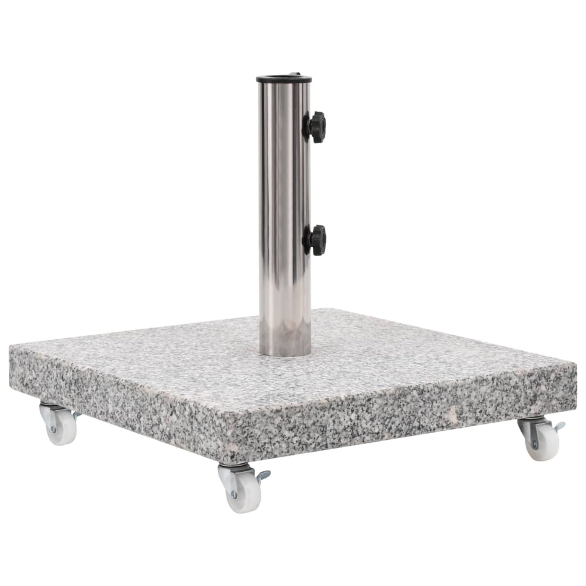 Vidaxl Parasol Base Granite 66.1 Lb Square Gray