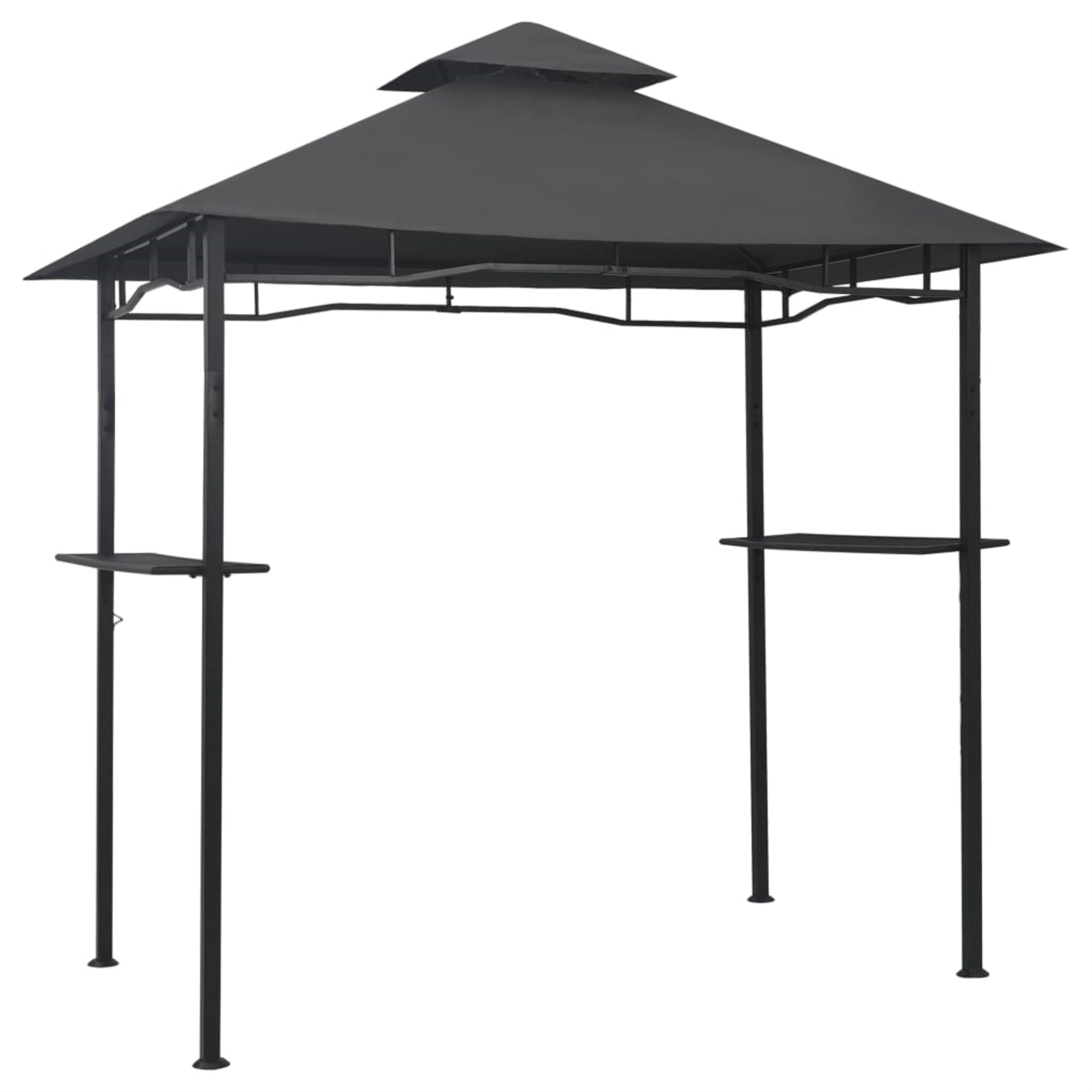 Vidaxl Bbq Gazebo 7.9'X4.9'X8.4' Anthracite Steel
