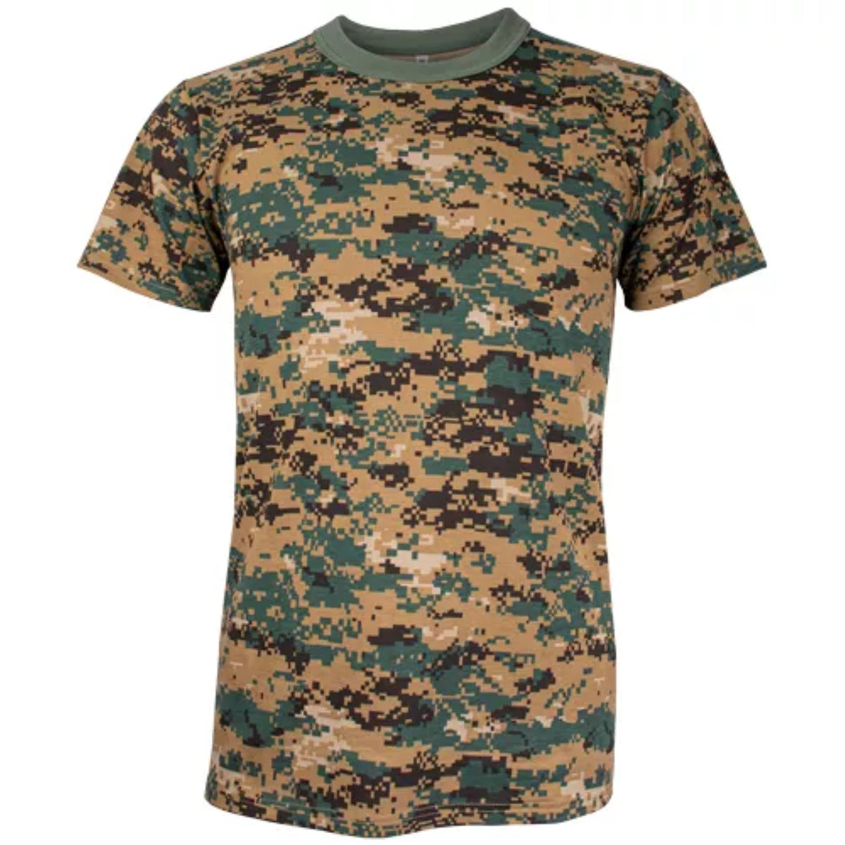 Men'S Short Sleeve T-Shirt Digital Woodland 3Xl