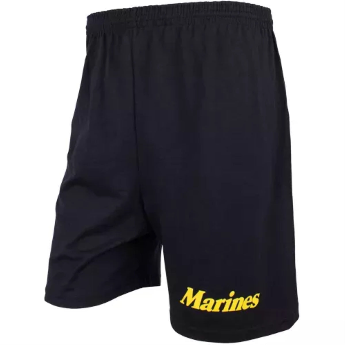 Men'S Black Running Short - Yellow Marines 3Xl