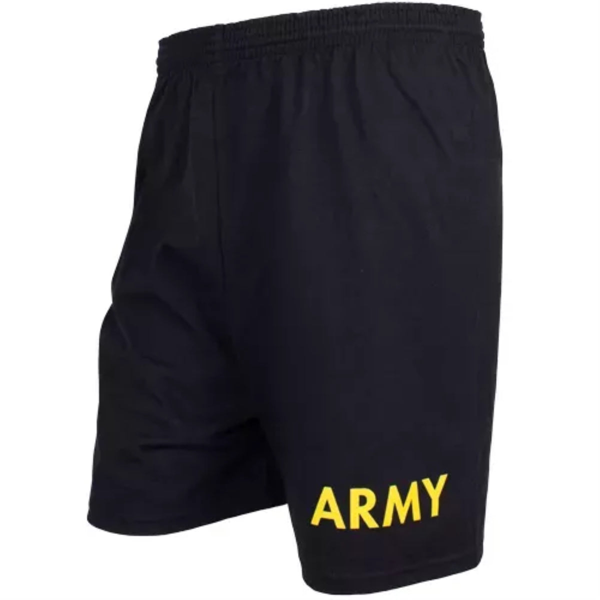 Men'S Black Running Short - Yellow Army 3Xl
