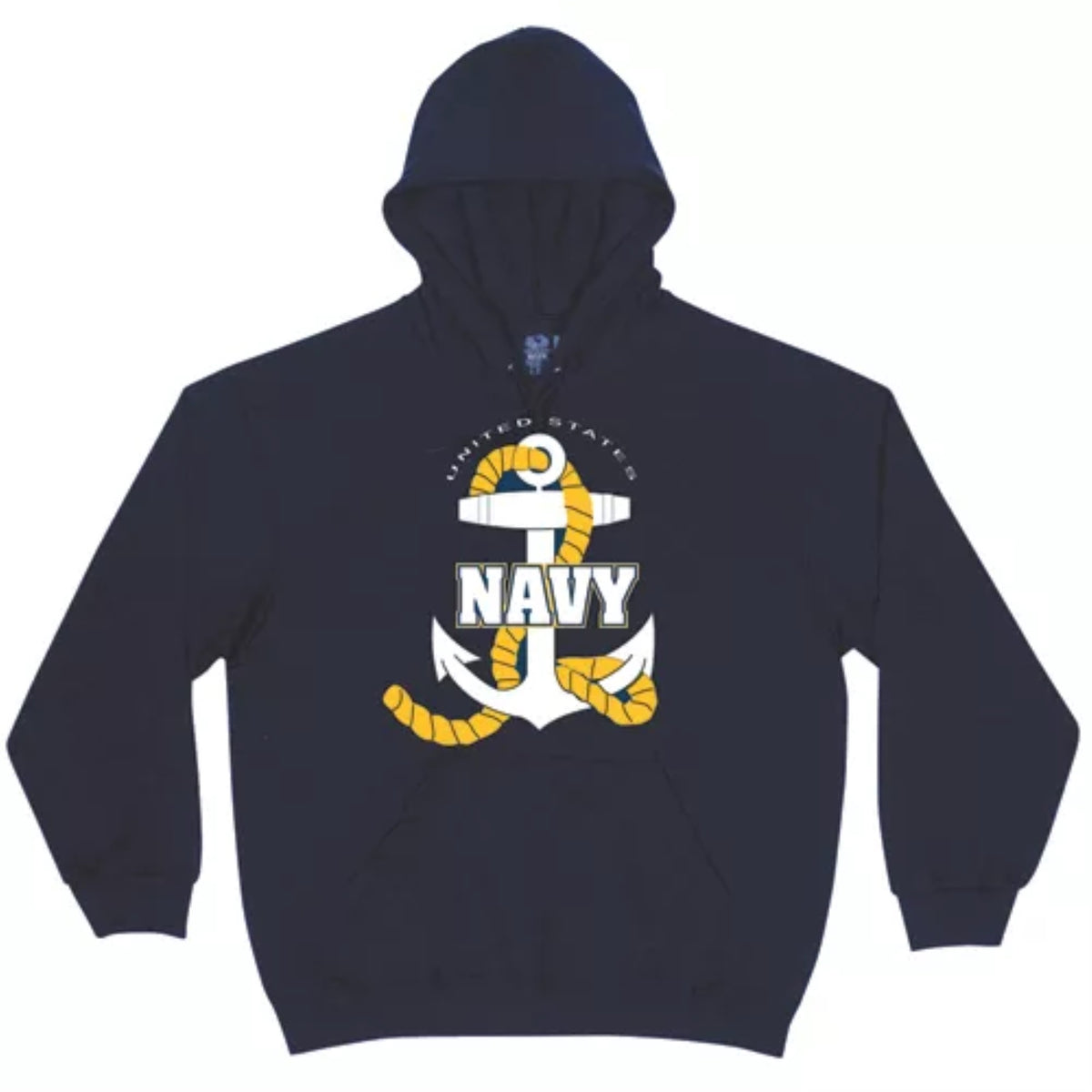 Men'S Hooded Sweatshirt-Navy/Navy Logo 3Xl