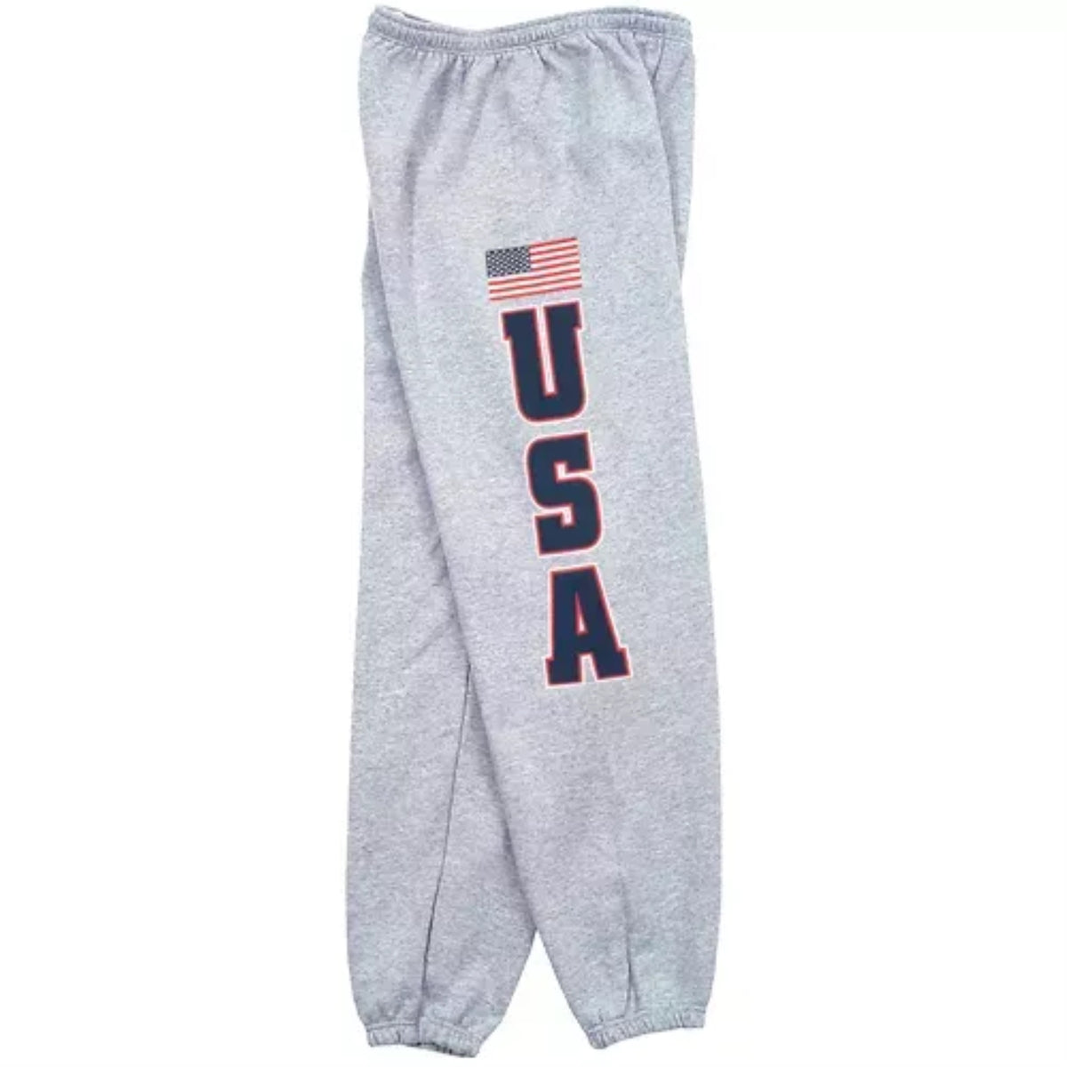 Usa Flag Mens Sweatpant Grey - Large