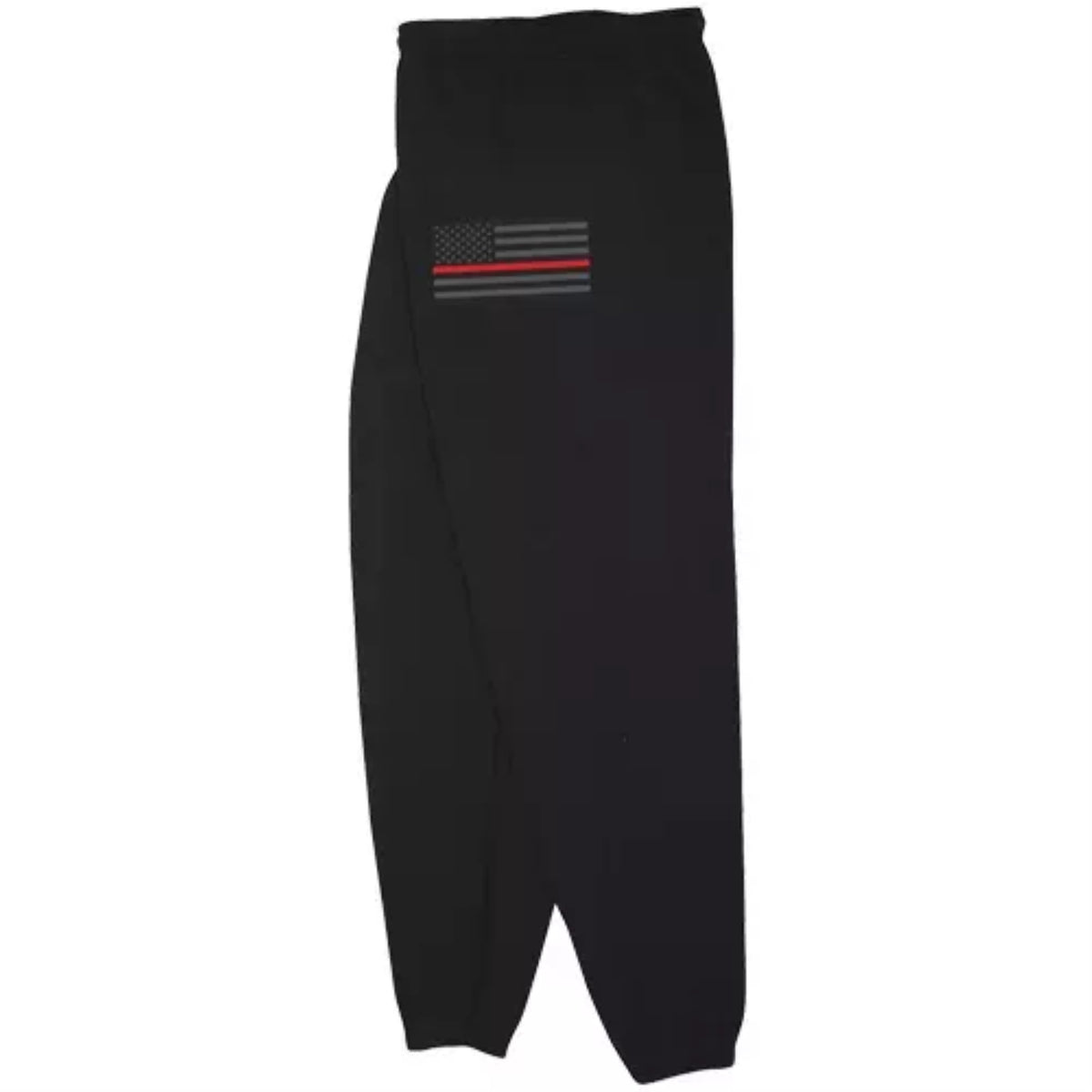 Usa Flag/Thin Red Line Mens Sweatpant Black - Small