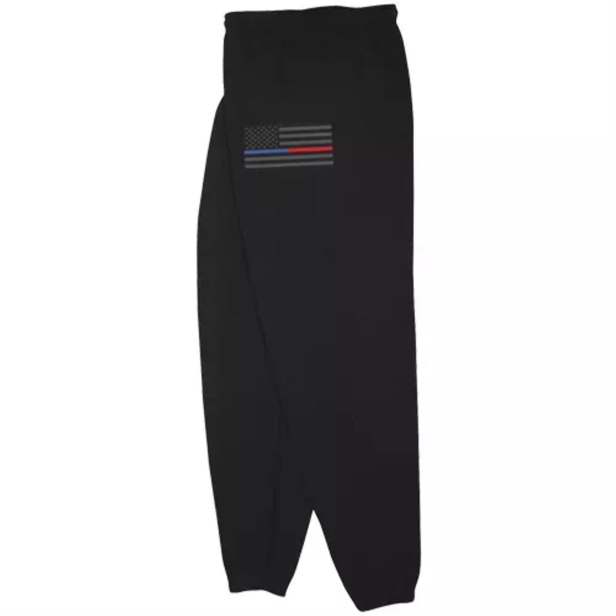 Usa Flag/Thin Blue & Red Line Mens Sweatpant Black - Xl