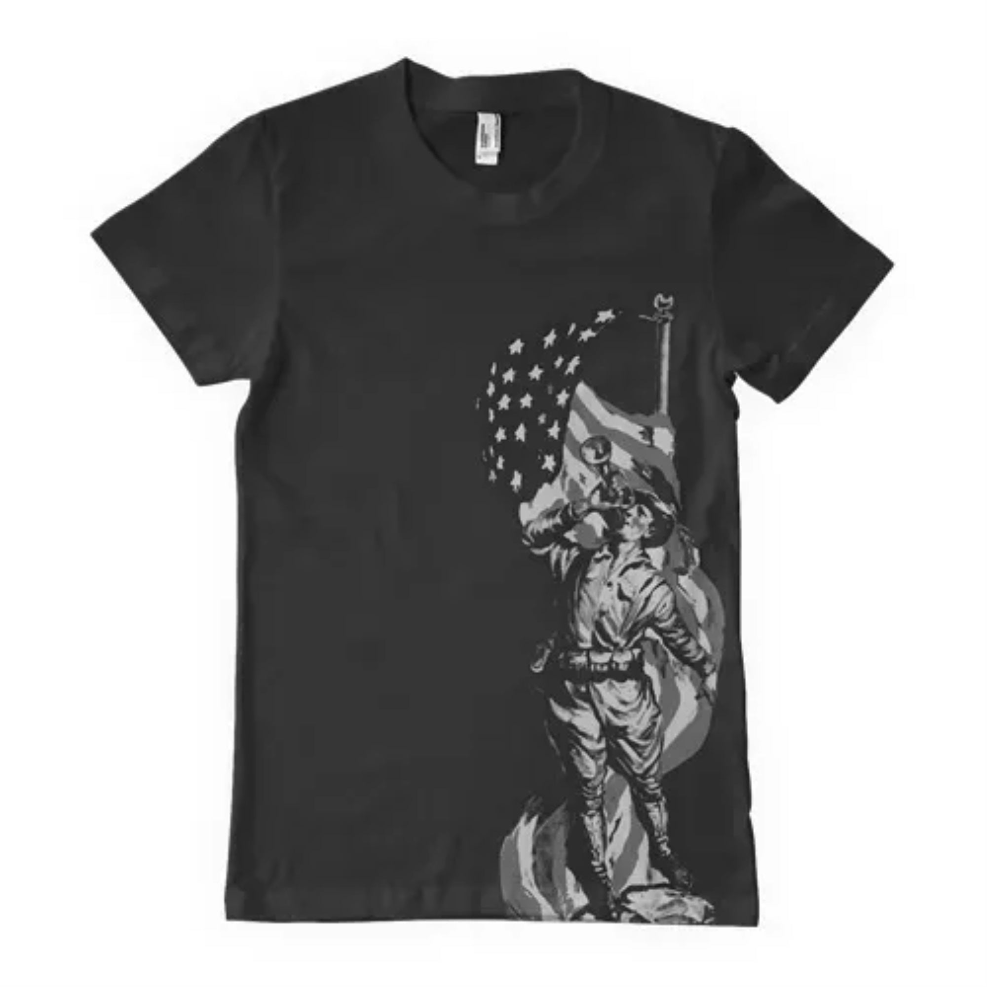 An American Patriot Men'S T-Shirt Black - Large