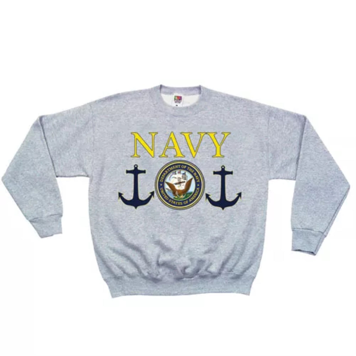 Navy Seal Crewneck Sweatshirt Grey - 3Xl