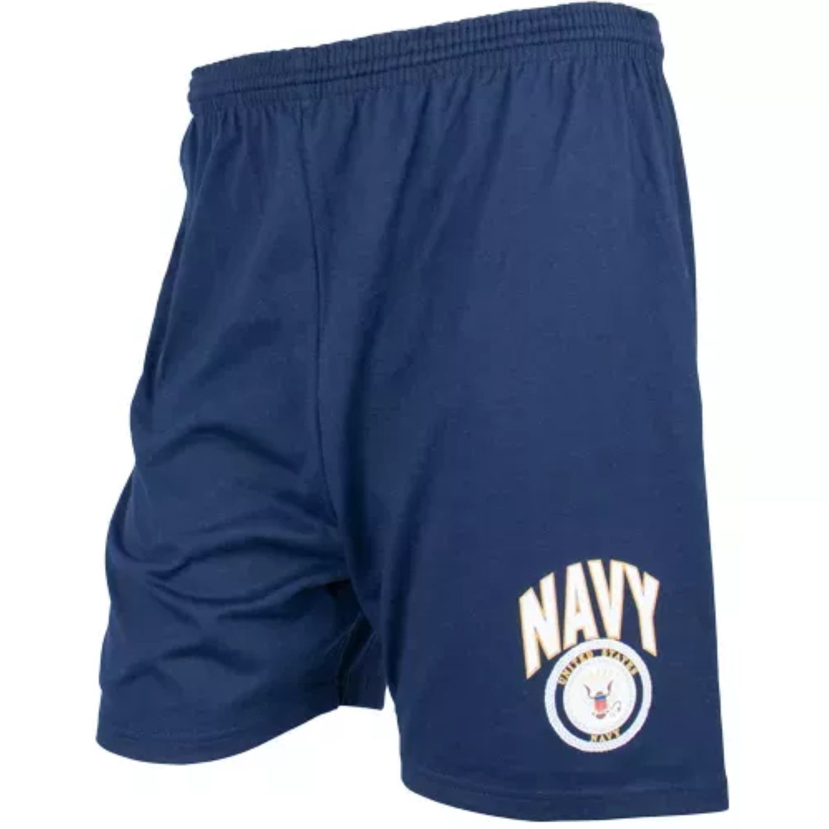 Men'S Blue Running Short - Navy With Logo 3Xl