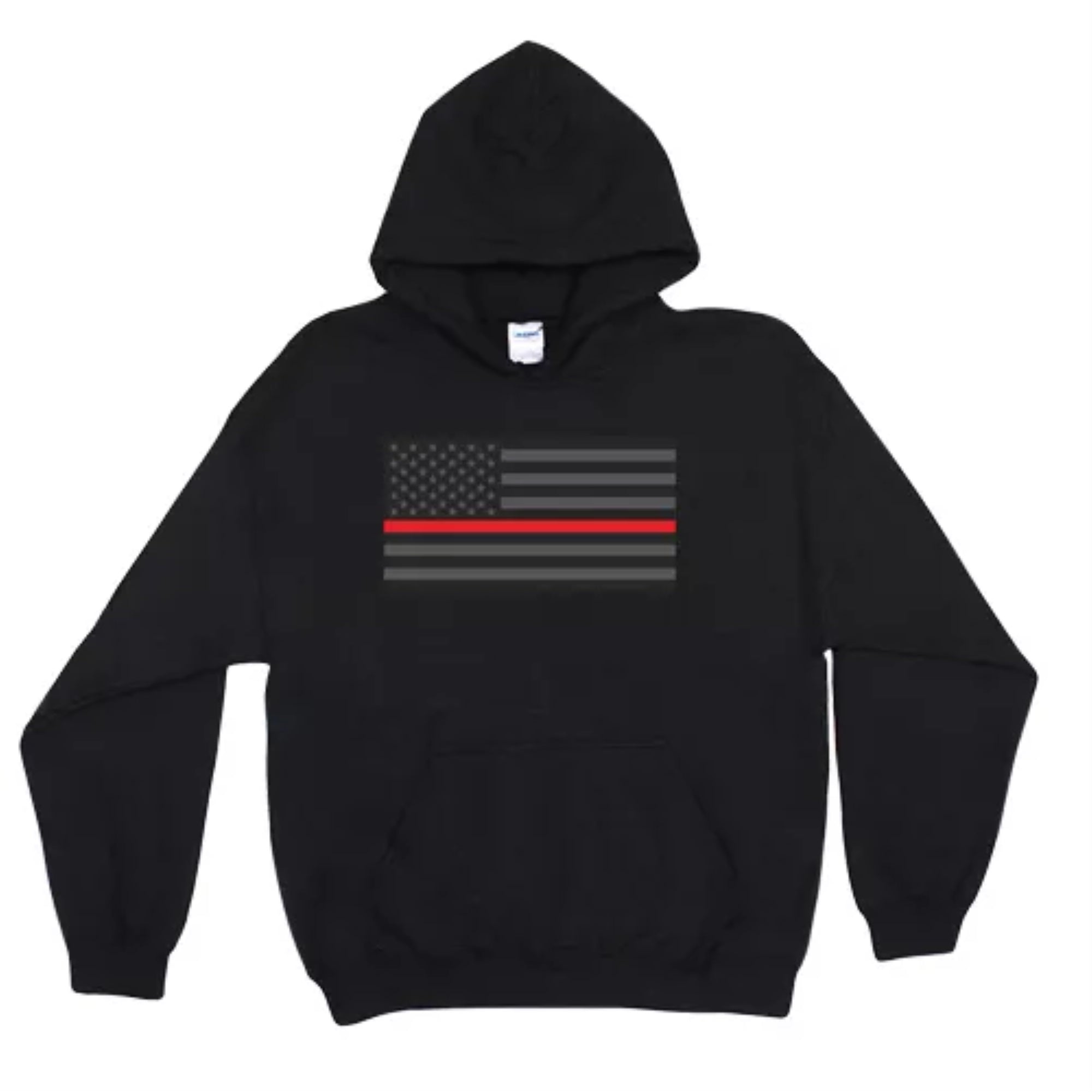 Pullover/Hooded Police/Thin Red Line Black - 2Xl