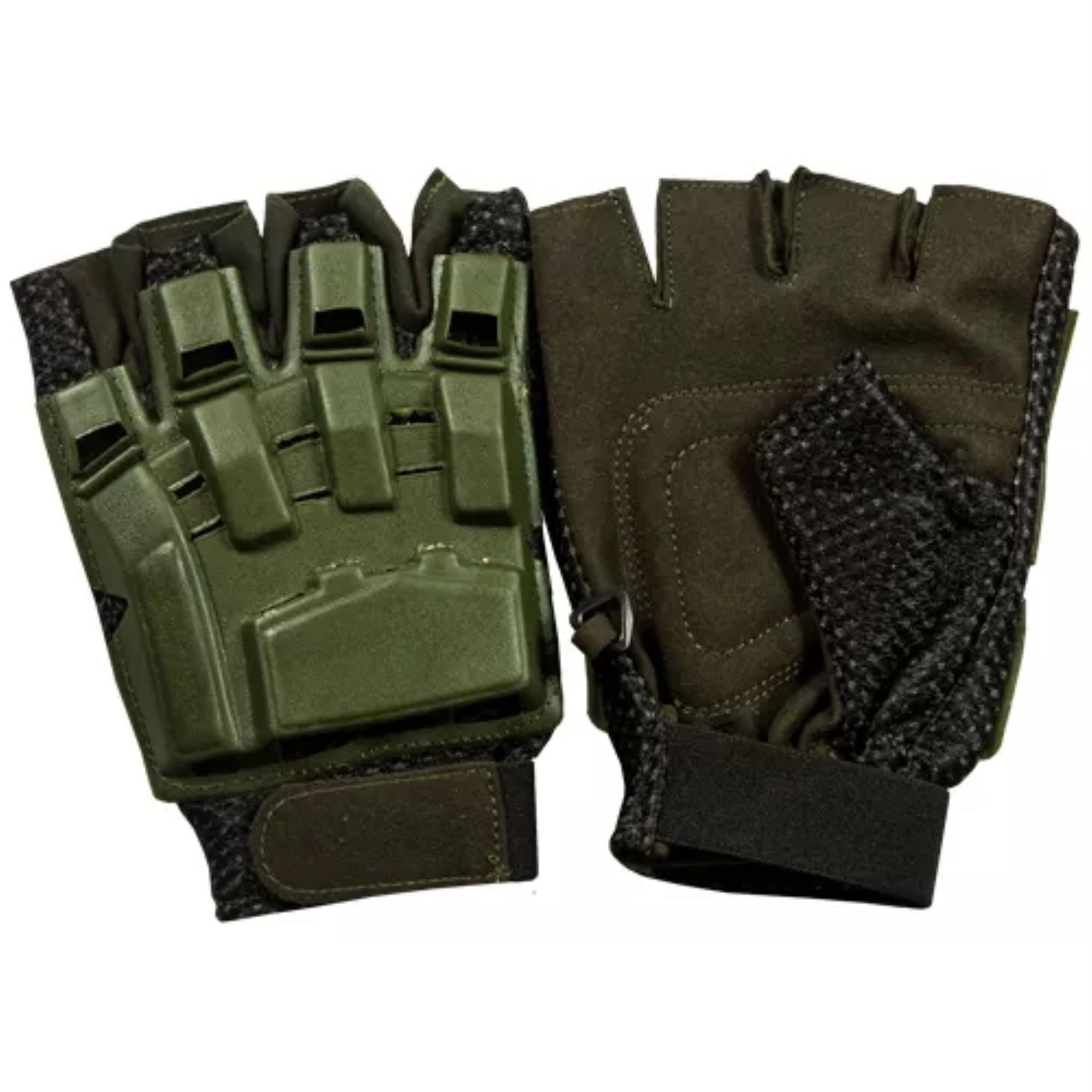 Half Finger Tactical Engagement Glove - Olive Drab Small