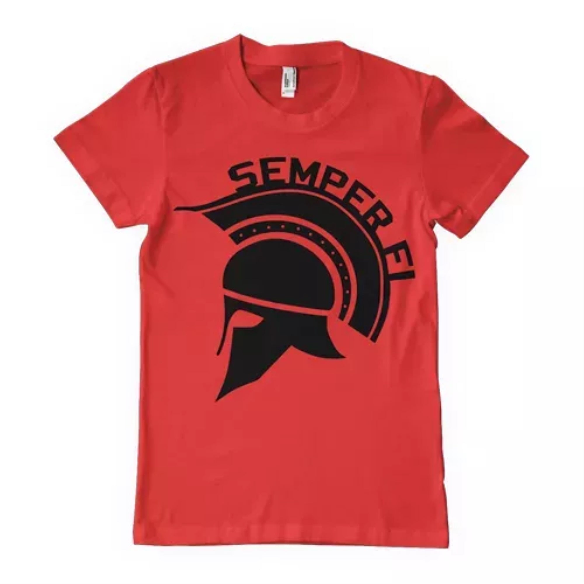 Semper Fi Mens T-Shirt Red - Large