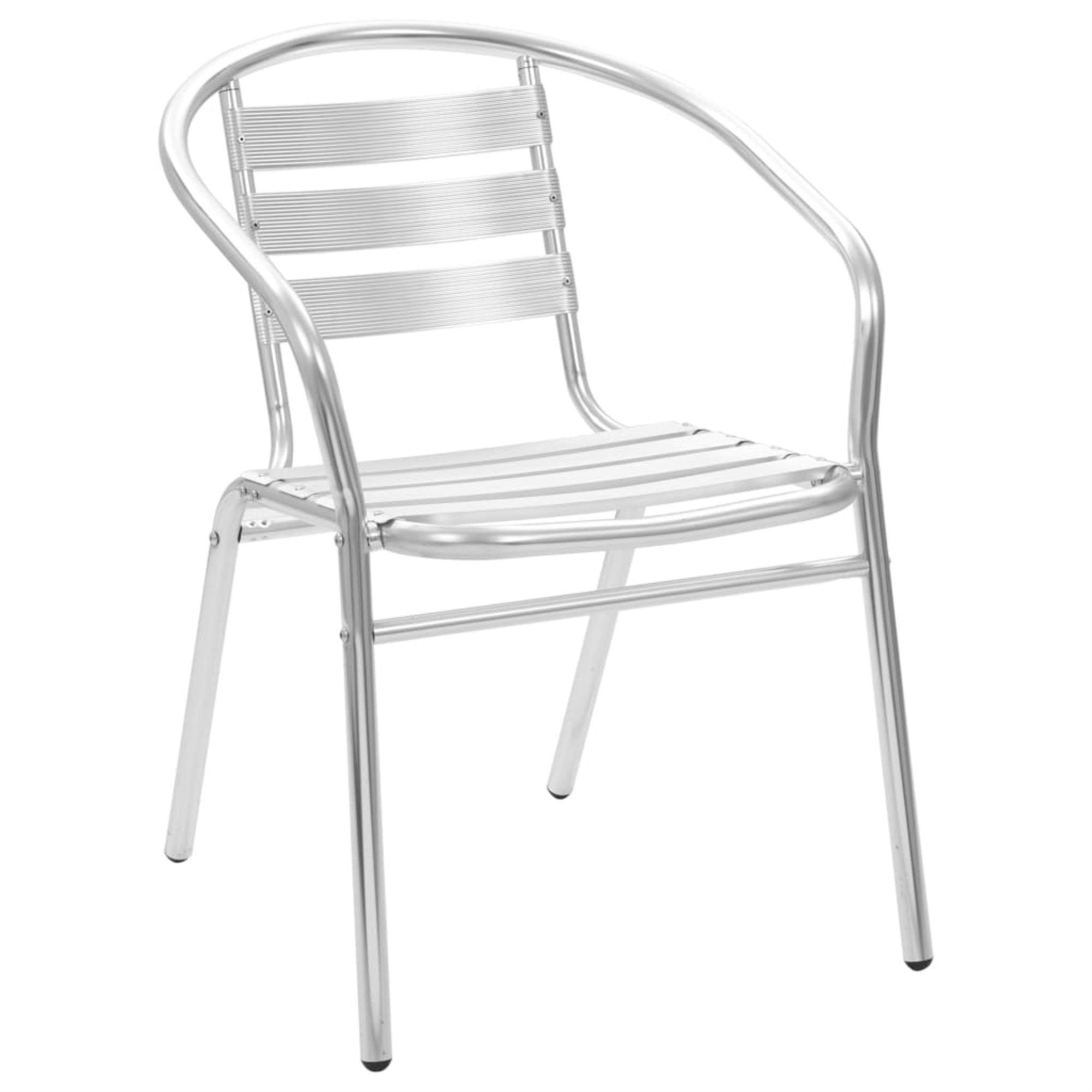 Vidaxl Stackable Patio Chairs 4 Pcs Aluminum