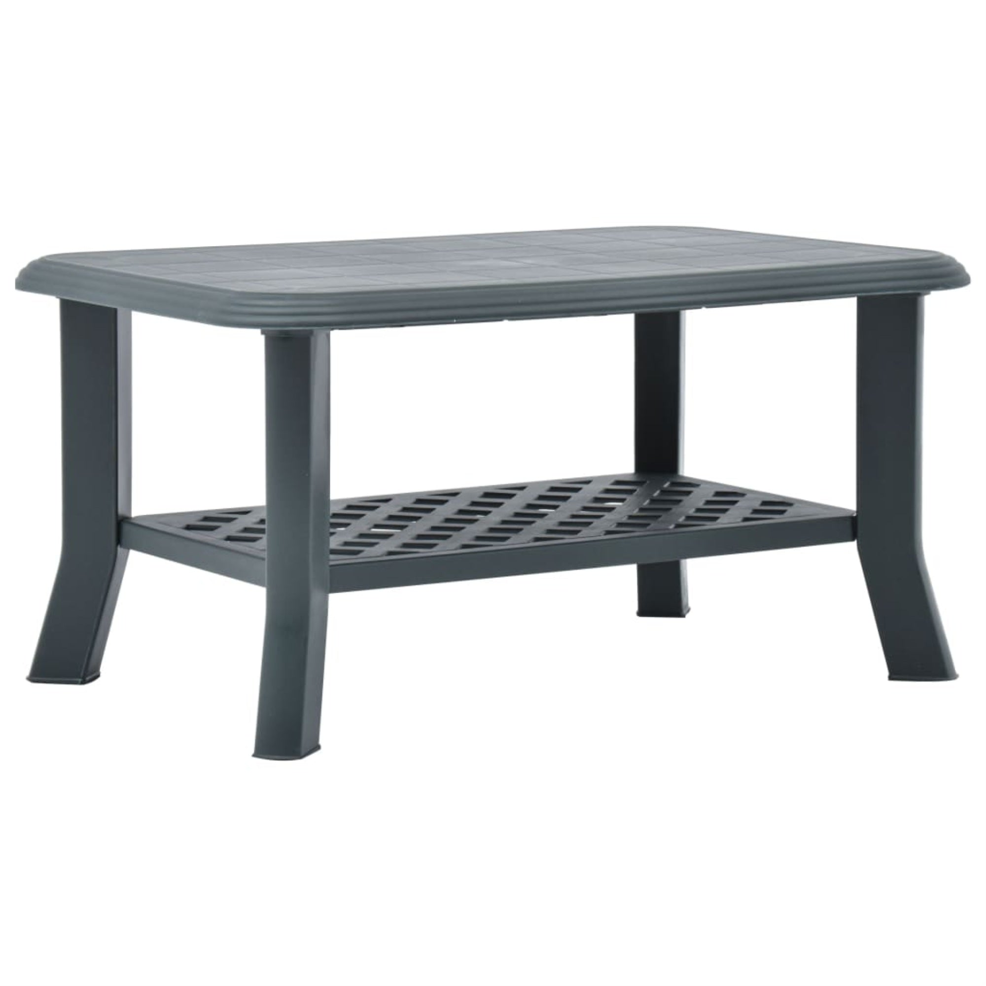 Vidaxl Coffee Table Green 35.4'X23.6'X18.1' Plastic
