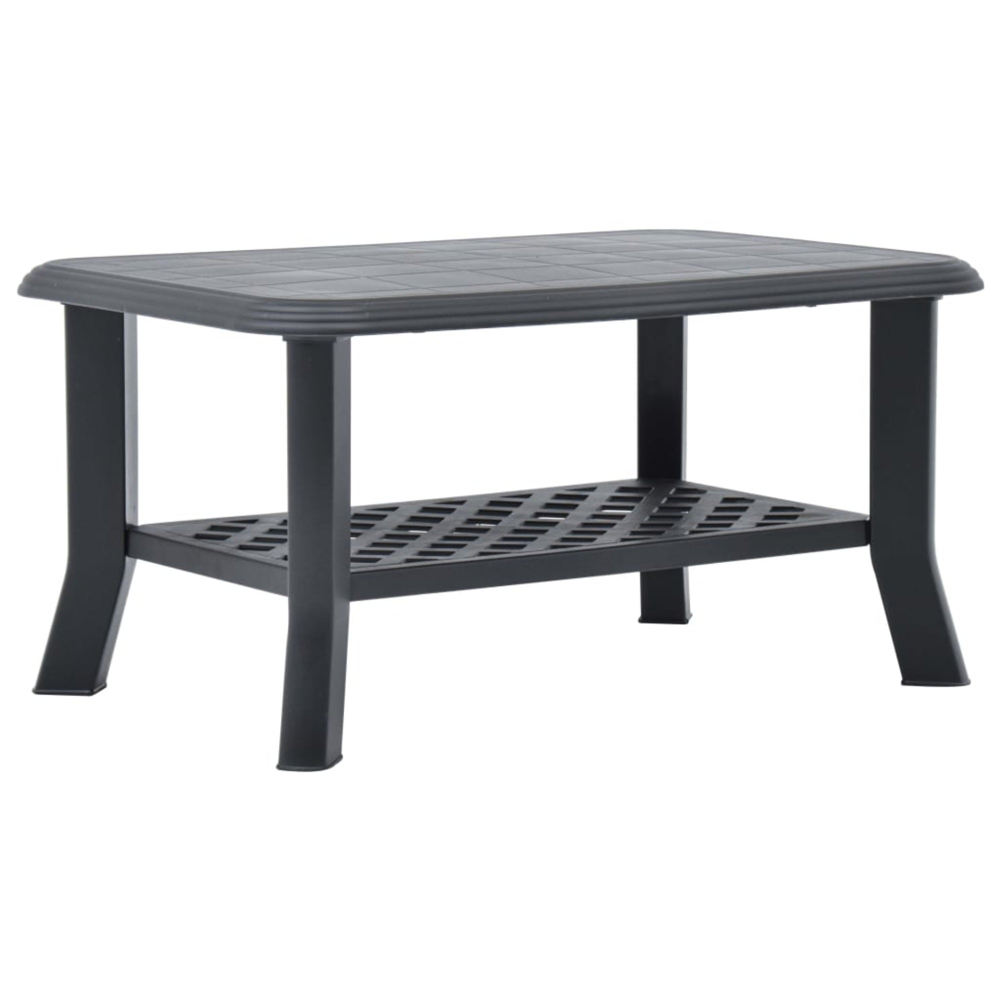 Vidaxl Coffee Table Anthracite 35.4'X23.6'X18.1' Plastic