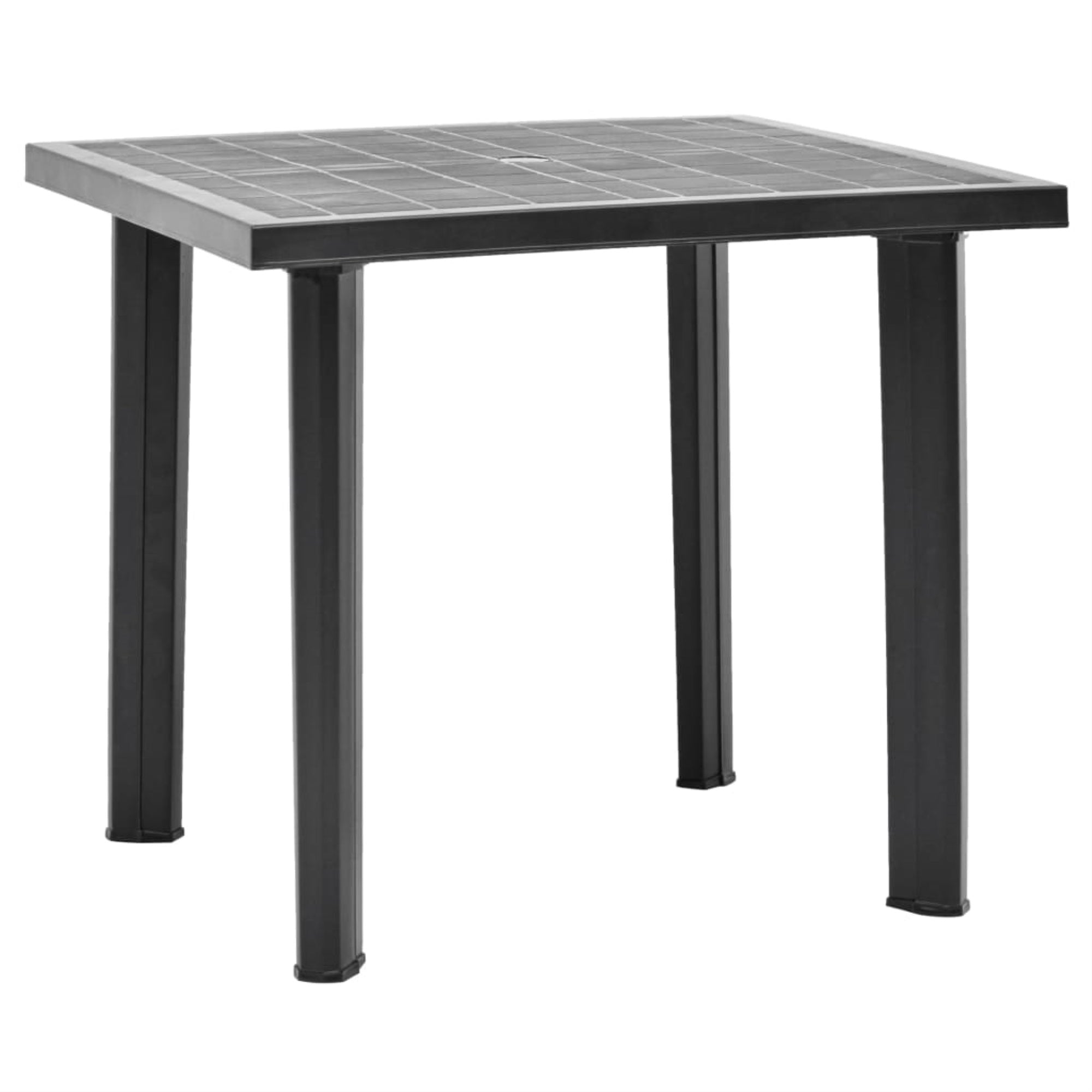 Vidaxl Garden Table Anthracite 31.5'X29.5'X28.3' Plastic