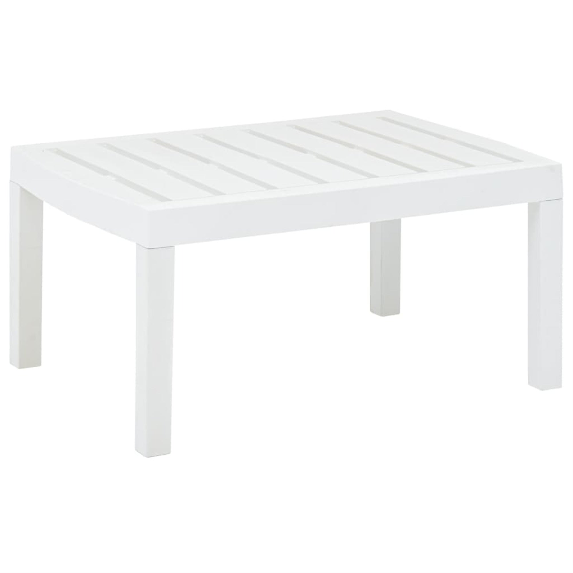 Vidaxl Lounge Table White 30.7'X21.7'X15' Plastic