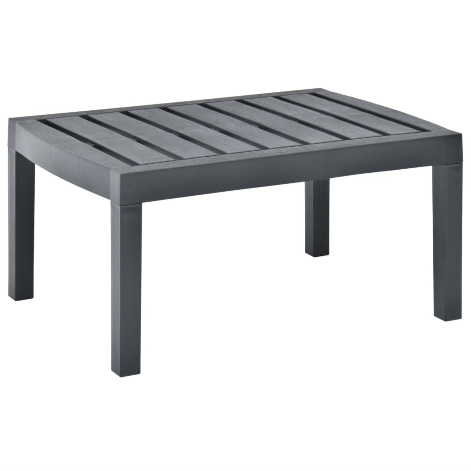 Vidaxl Lounge Table Anthracite 30.7'X21.7'X15' Plastic