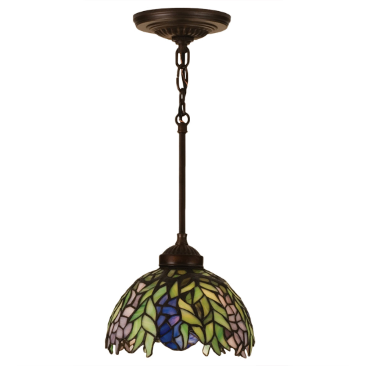 8'W Tiffany Honey Locust Mini Pendant