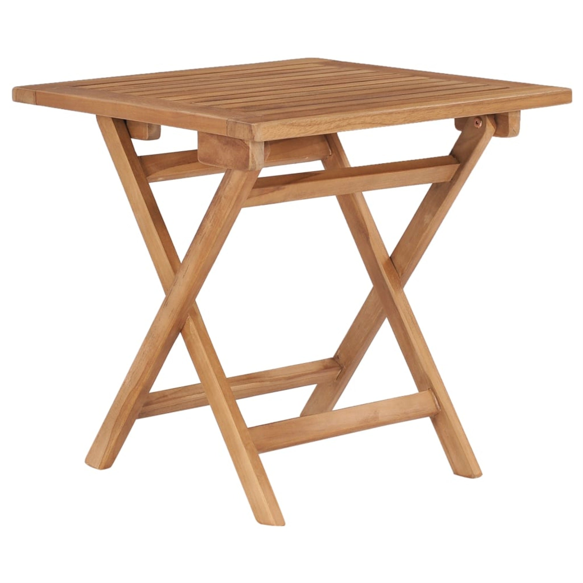 Vidaxl Folding Garden Table 17.7'X17.7'X17.7' Solid Teak Wood
