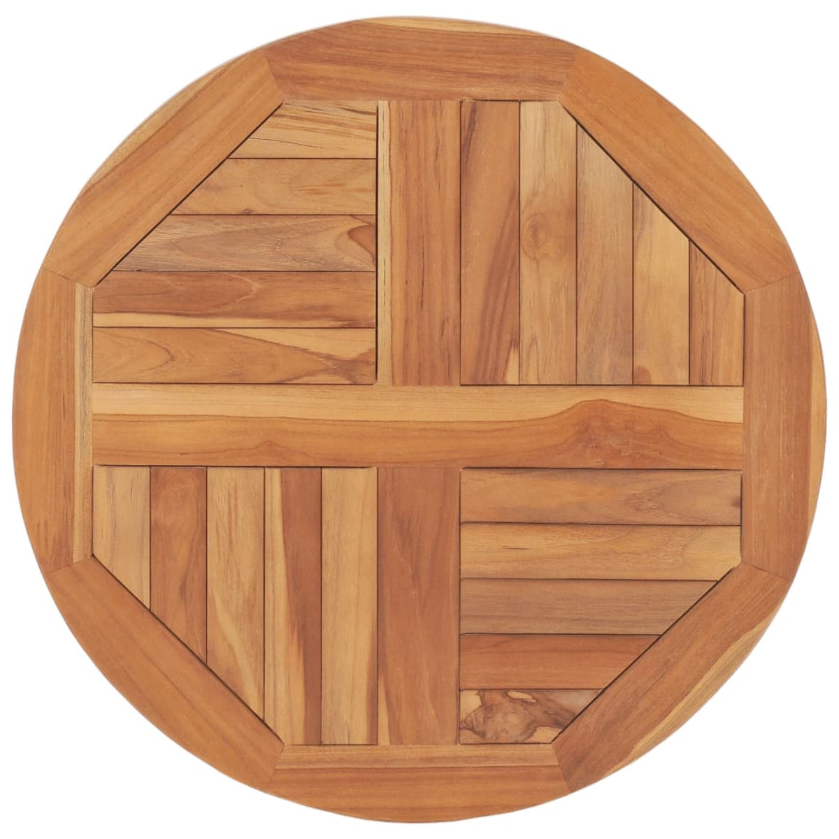 Vidaxl Table Top Solid Teak Wood Round 1' 23.6'