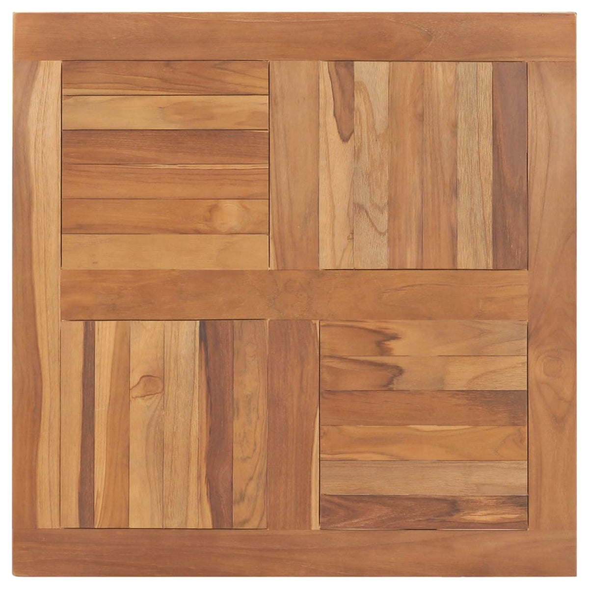 Vidaxl Table Top Solid Teak Wood Square 31.5'X31.5'X1'