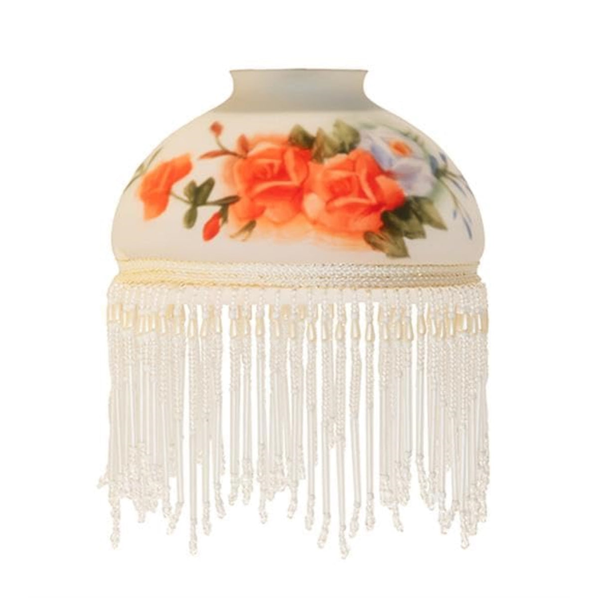 6' Wide Rose Bouquet Fringed Shade
