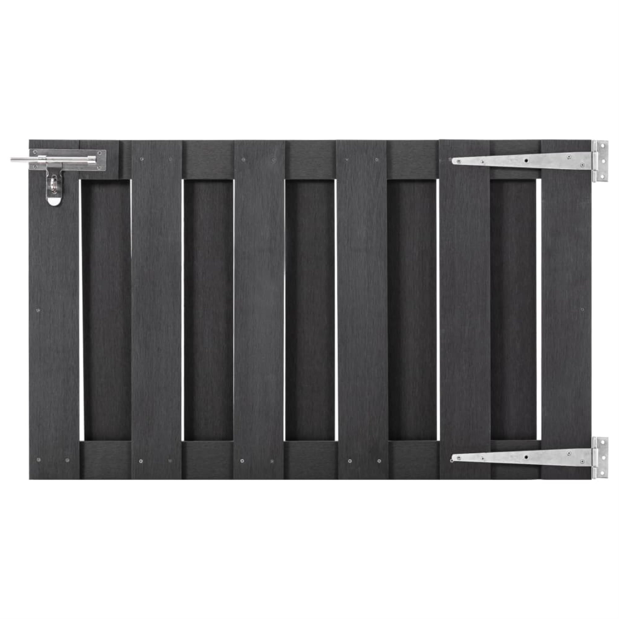 Vidaxl Garden Gate Wpc 39.4'X23.6' Gray