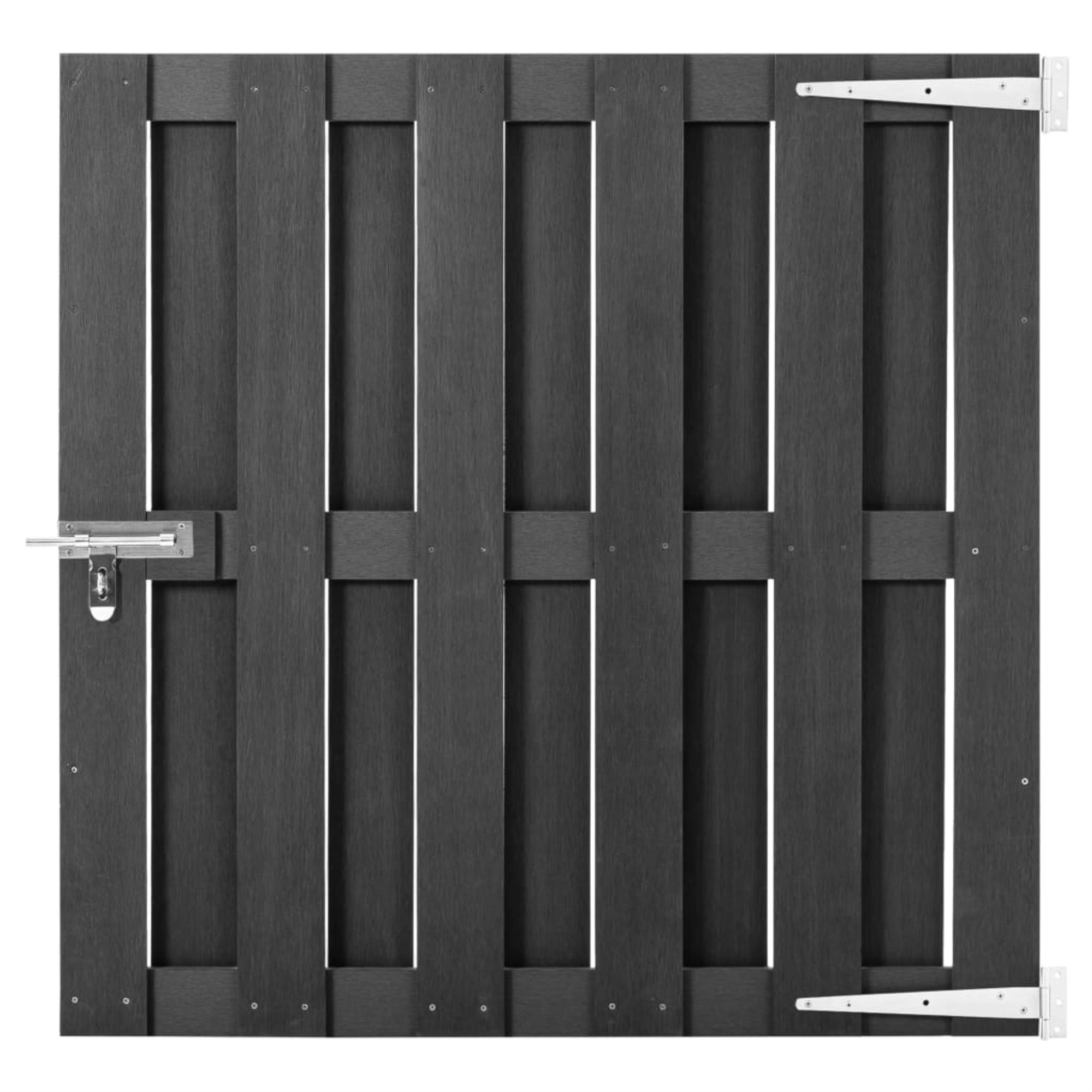 Vidaxl Garden Gate Wpc 39.4'X39.4' Gray