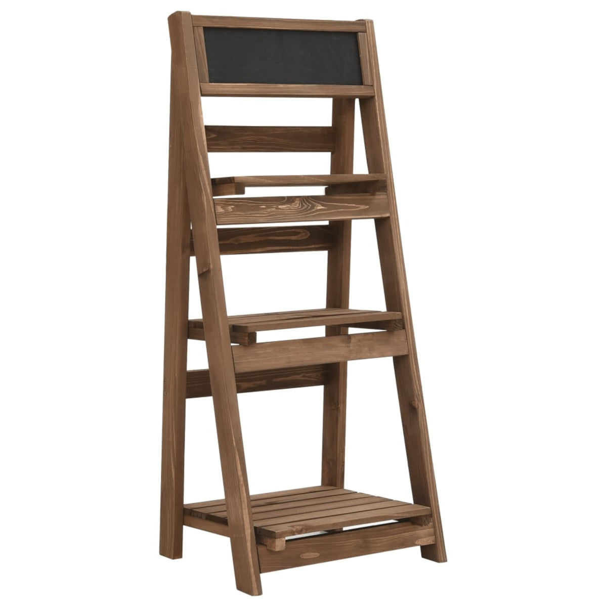 Vidaxl 3-Tier Plant Stand With Blackboard 15.7'X11.8'X35.4' Solid Fir Wood