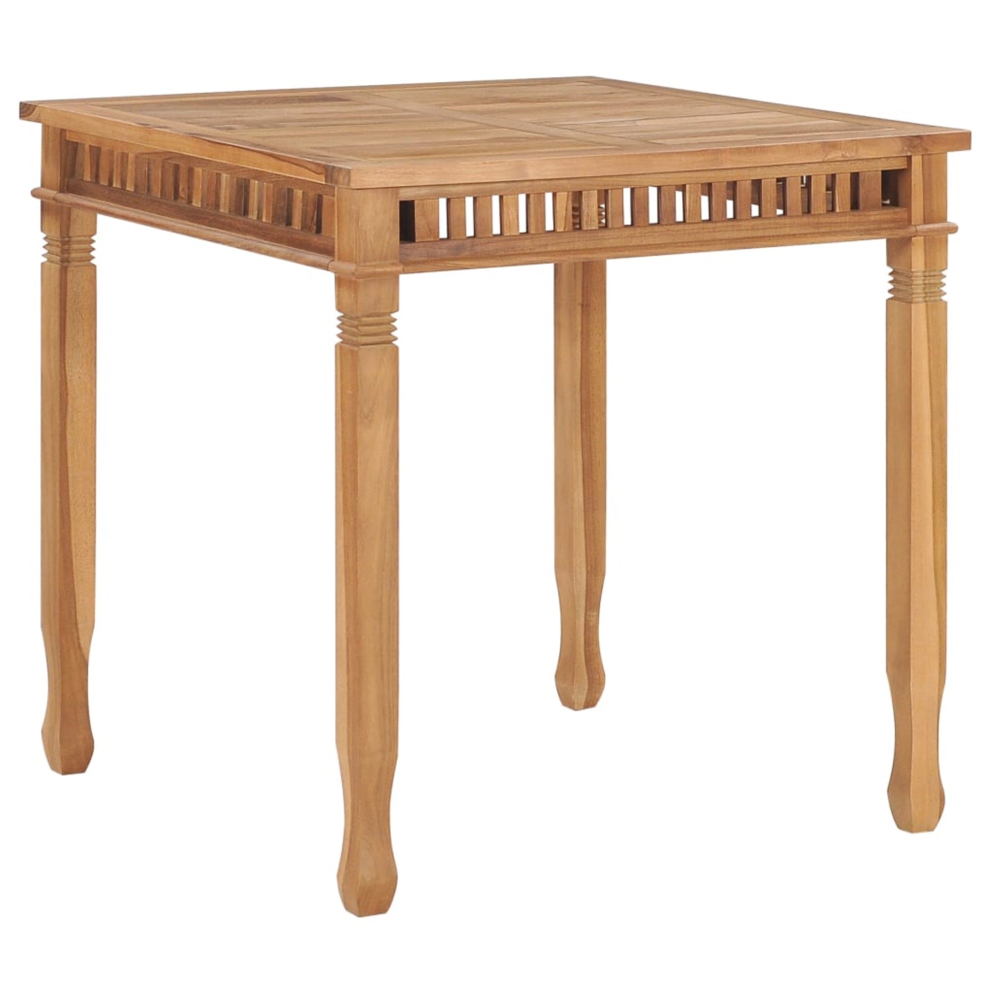 Vidaxl Garden Dining Table 31.5'X31.5'X31.5' Solid Teak Wood