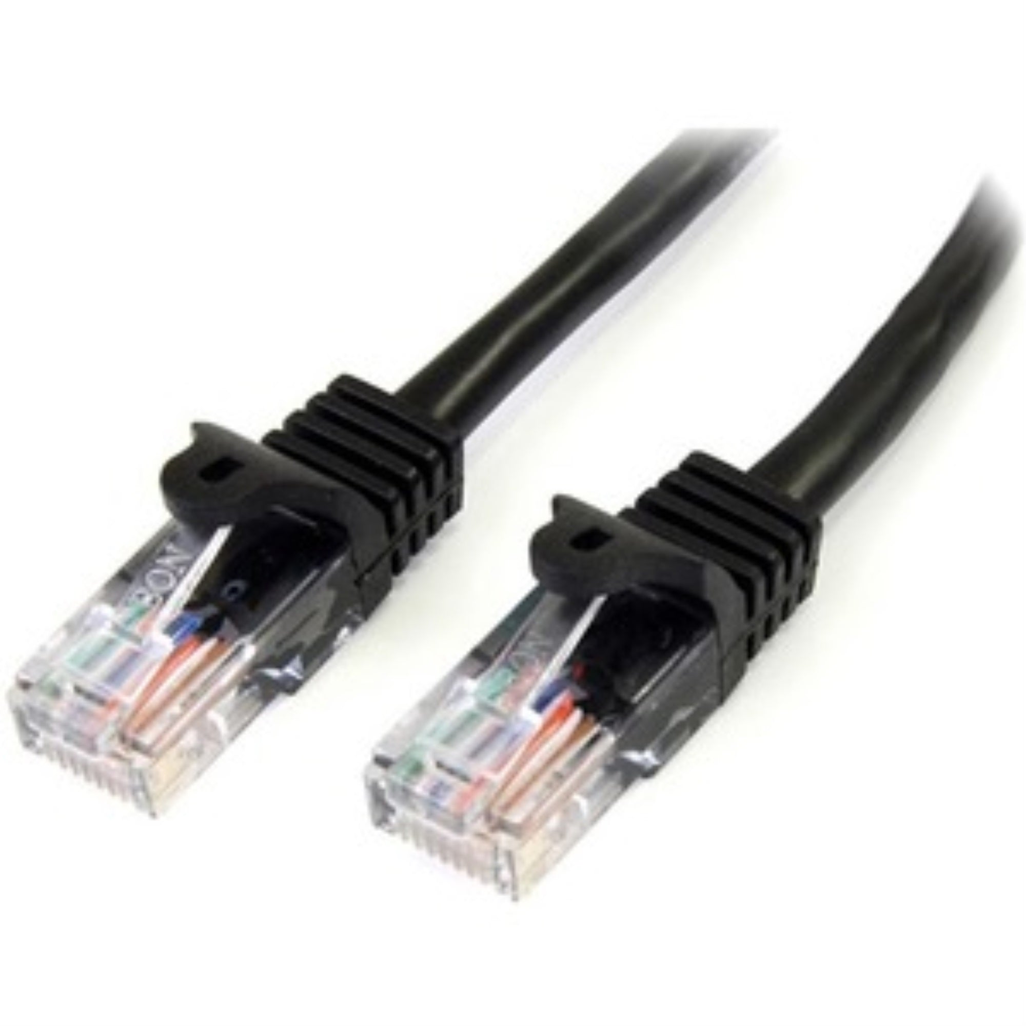100Ft Cat5E Black Snagles Patch