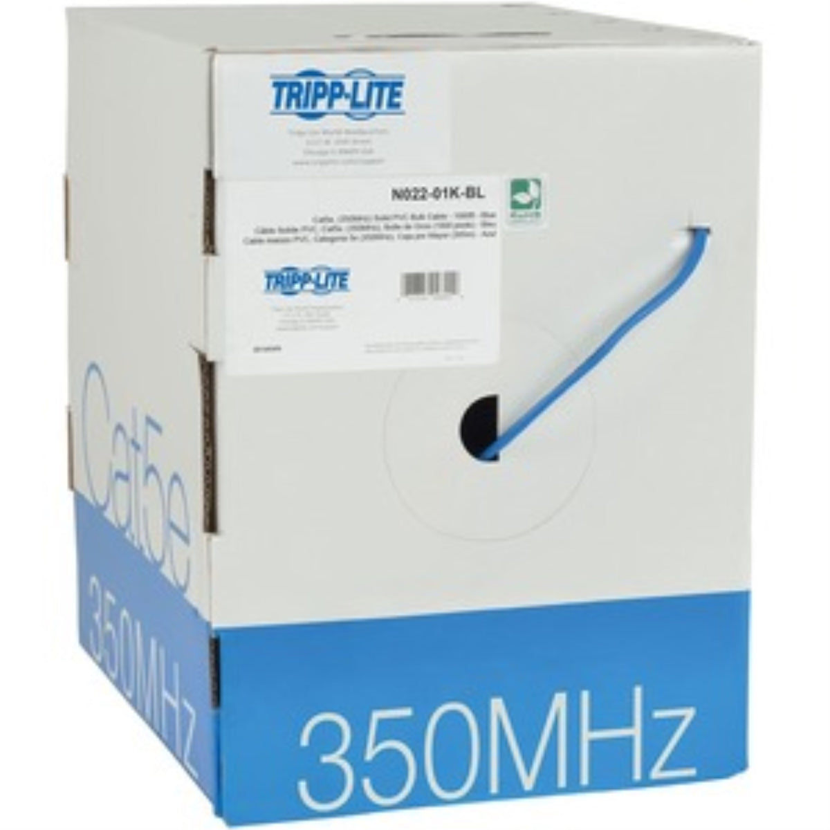 Bulk 1000Ft Cat5E Blue Patch