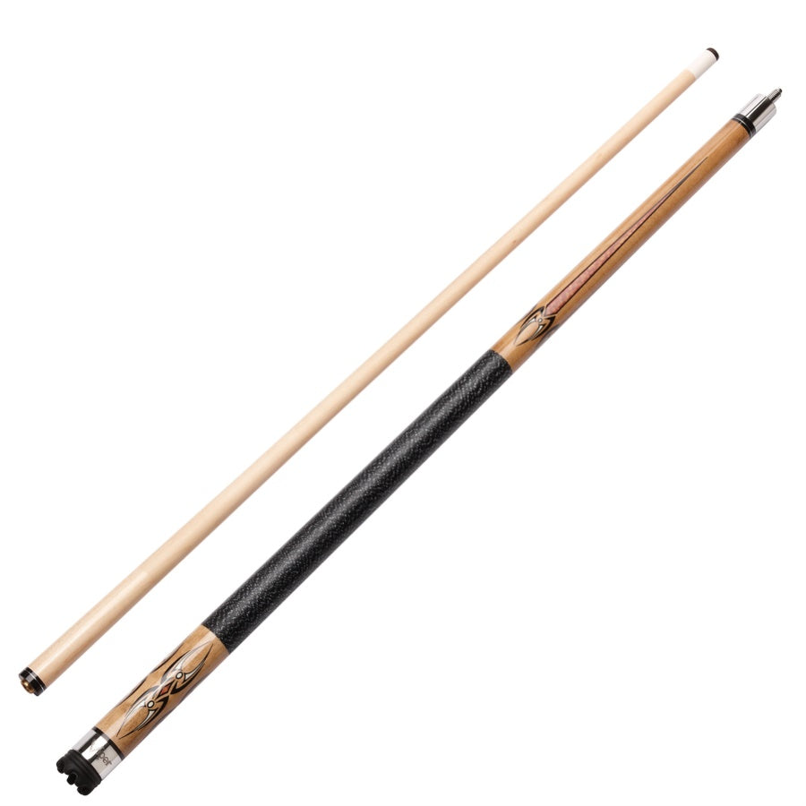 Viper Sinister Series Cue With Black/White Wrap And Brown Stain