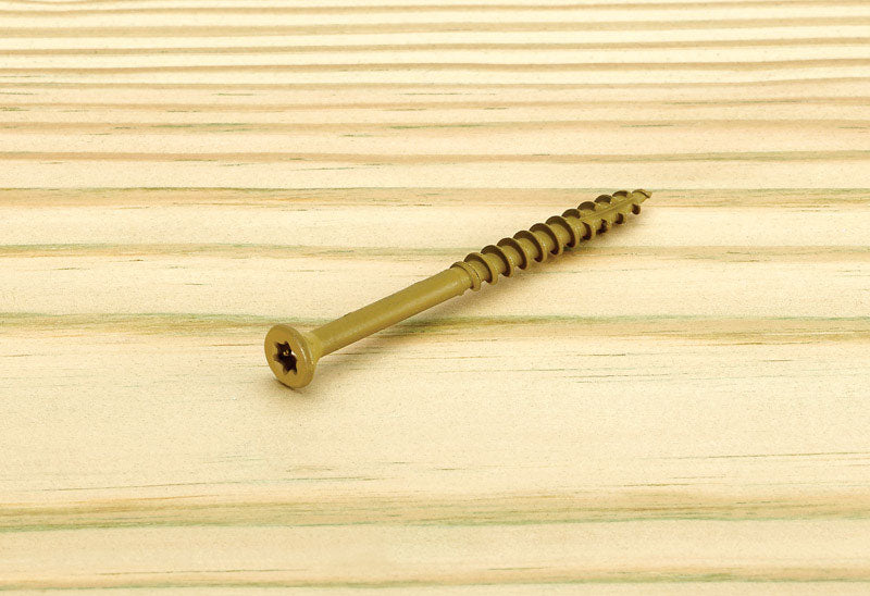 Deckscrew 8X2 Tan 500Pc (Pack Of 1)