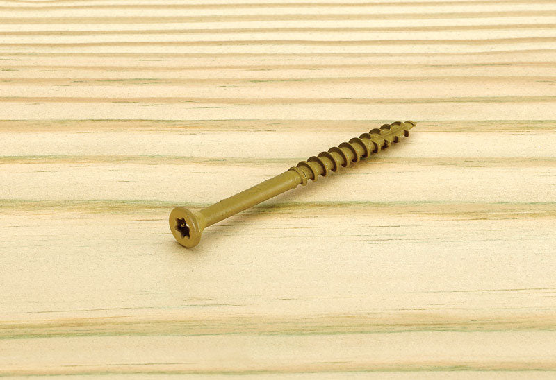 Deckscrew 9X3Tan 75Pc (Pack Of 1)