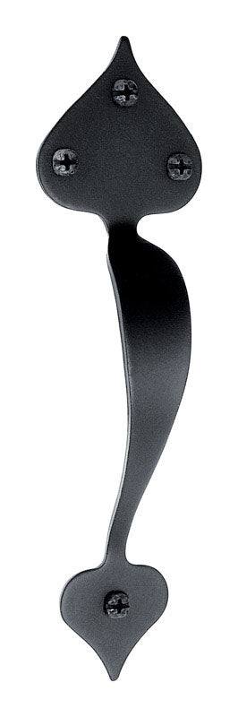 Heart Door Pull Blk Iron (Pack Of 1)