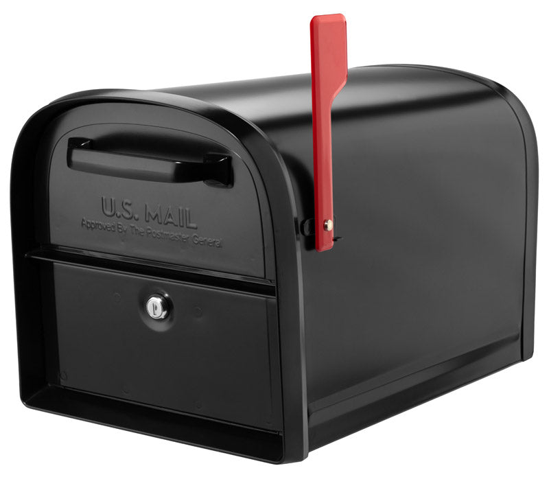 Lockng Oasis Mailbox Blk (Pack Of 1)