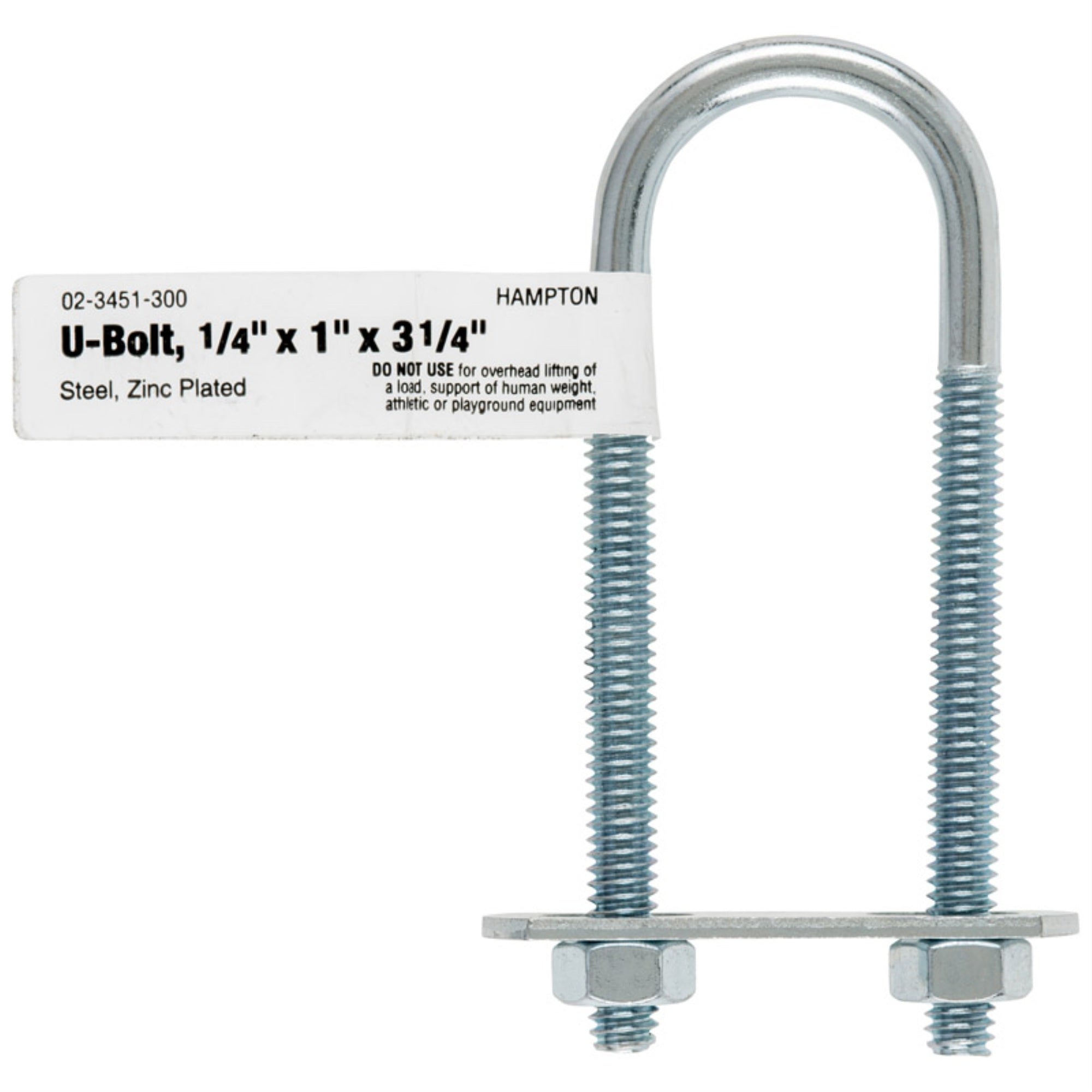 Bolt U 1/4X1X3.25 (Pack Of 10)