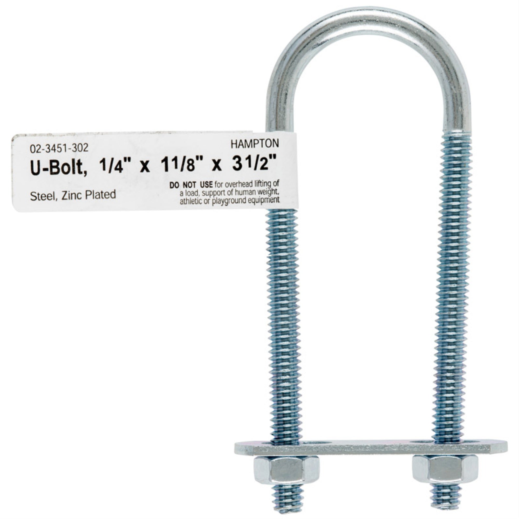 Bolt U 1/41-1/8X3.5 (Pack Of 10)